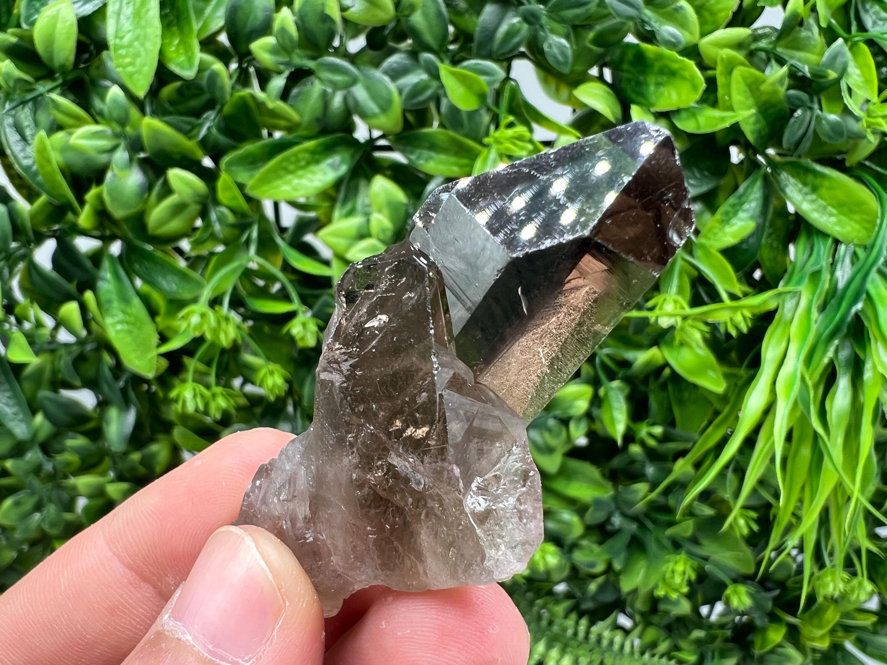 Rare Smoky Quartz Crystal Specimen: Brazilian Mineral Collection
