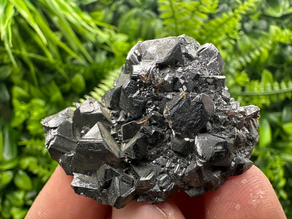 Rare Black Sphalerite Cluster, Shiny Home Decor Stone