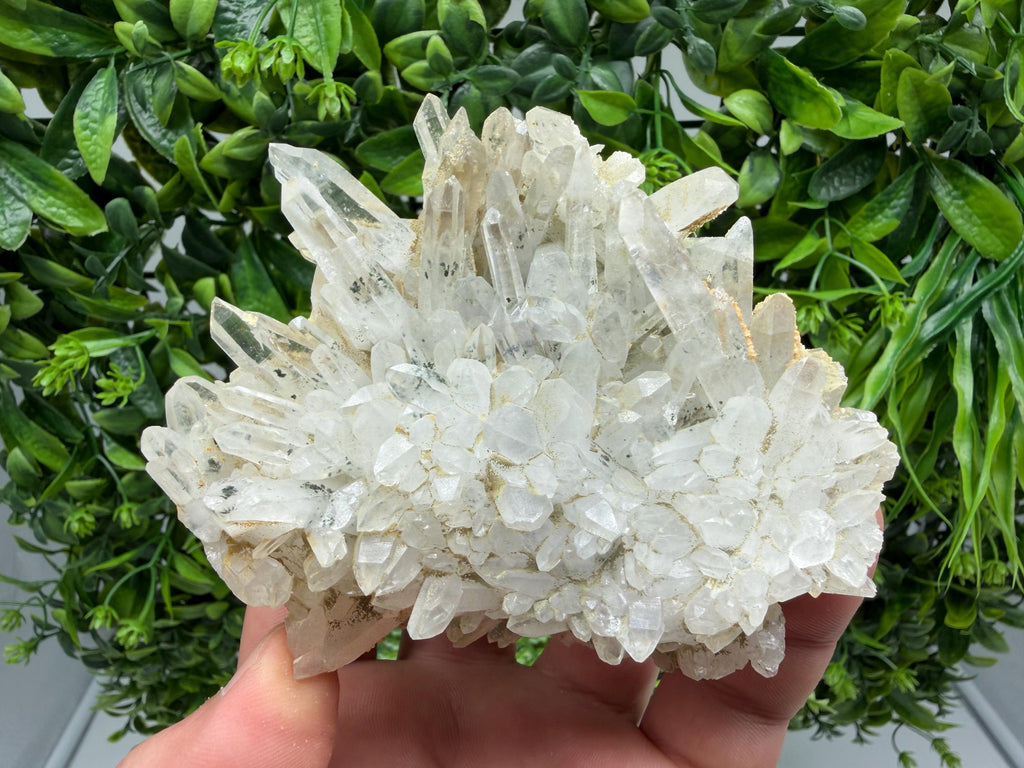 Quartz inclusions Chlorite and Sphalerite/ Natural minerals/ Souvenir crystal gift minerals famous Krushev dol/Madan
