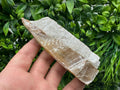 Golden Phantom Selenite Slab: Raw Utah Fishtail Selenite Wand