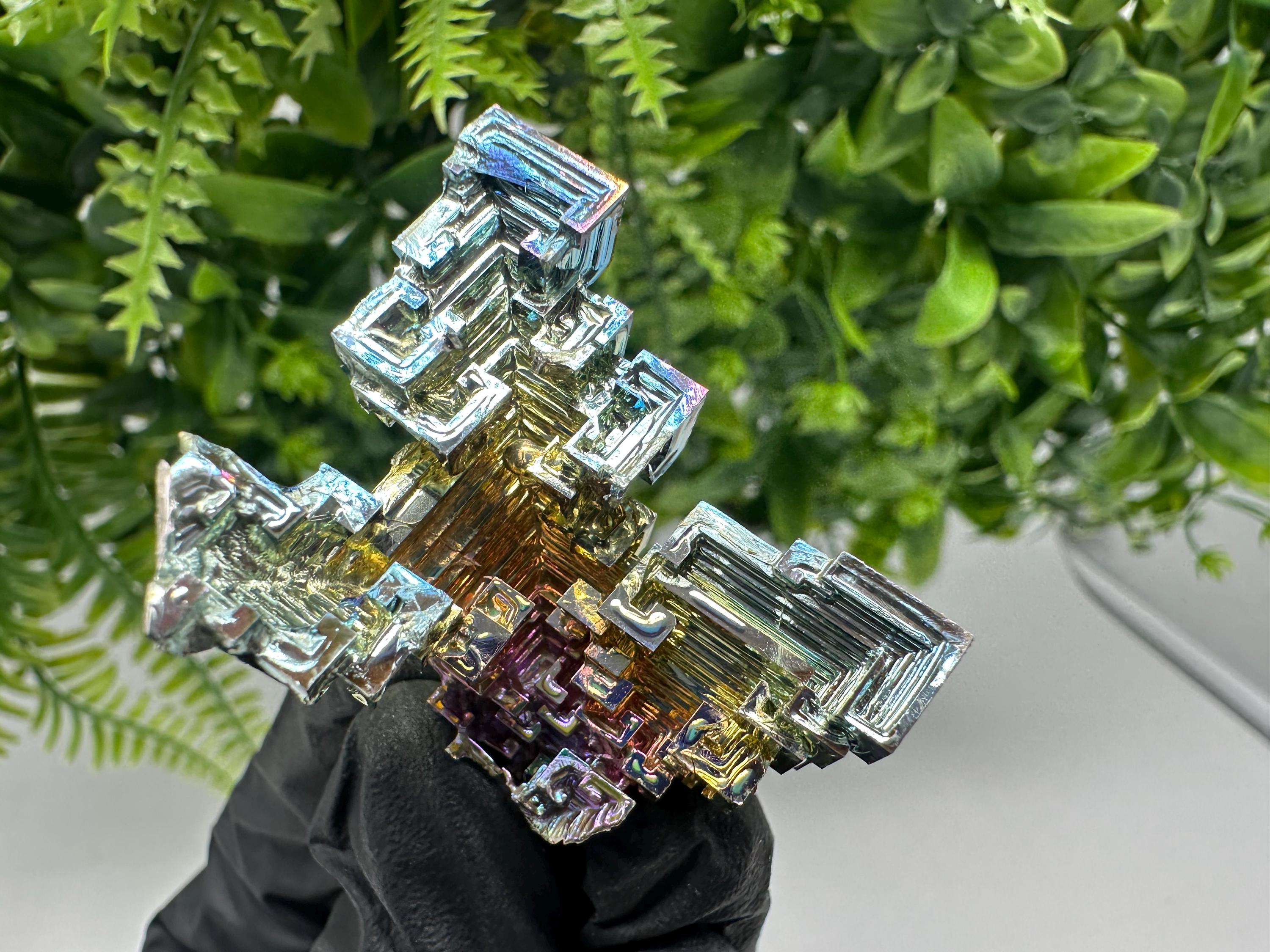 Rainbow Bismuth Crystal: Rare Gemstone Specimen,wholesale Bismuth