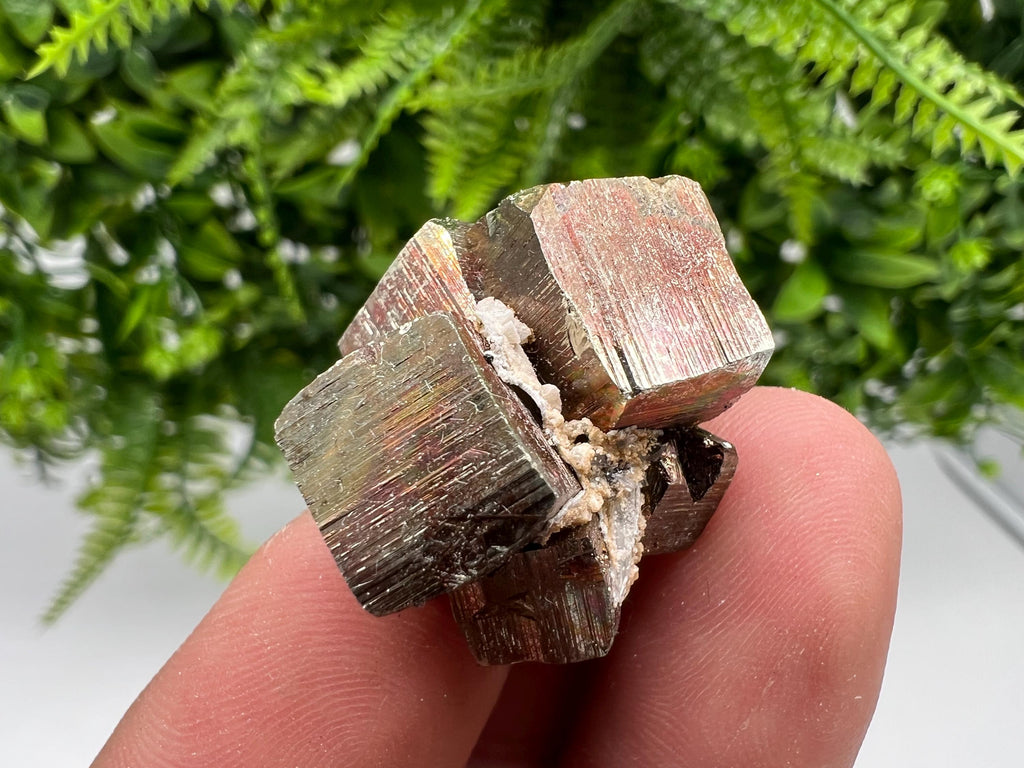 Rainbow Pyrite Hematite Cluster: Borieva Mine, Bulgaria