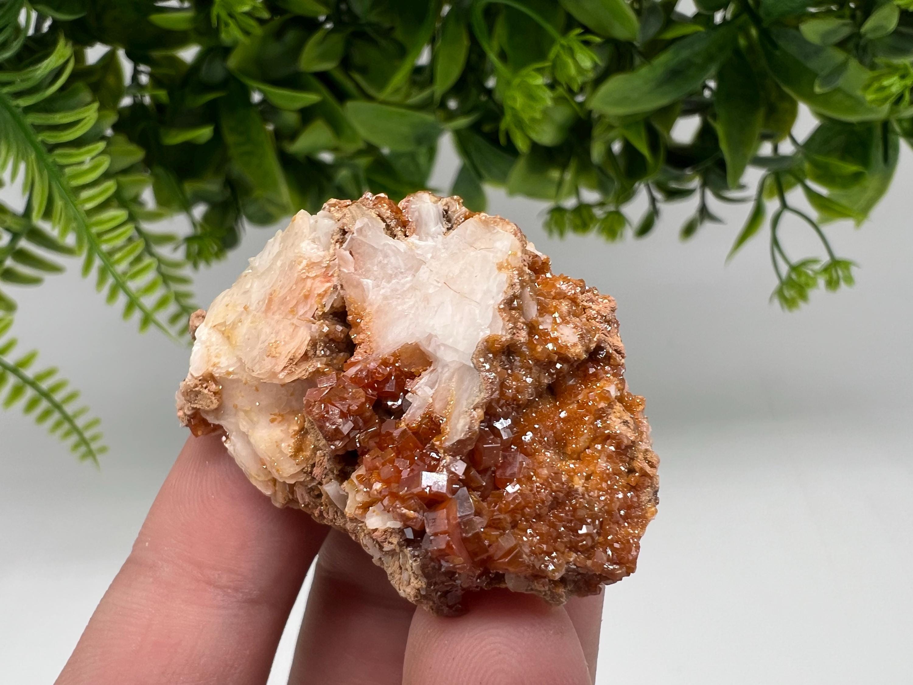 Red Vanadinite on Barite from Marocco,crystal minerals Speciment cluster Vanadinite crystal Vanadinite Geology Vanadinite cluster minerals