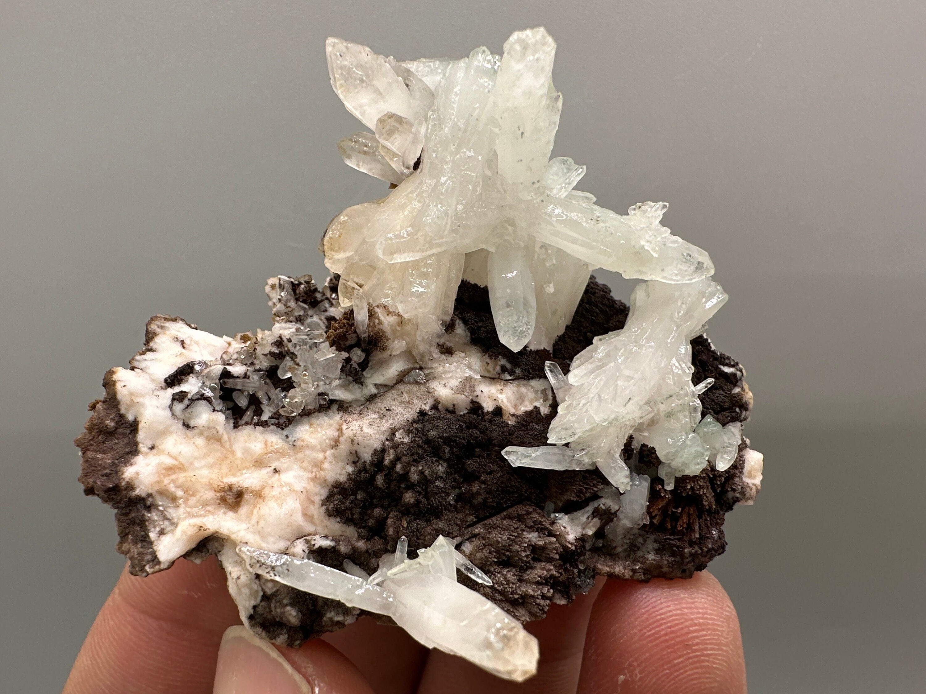 Chlorite Quartz on Rhodochrosite with Dolomite - September 9th Mine