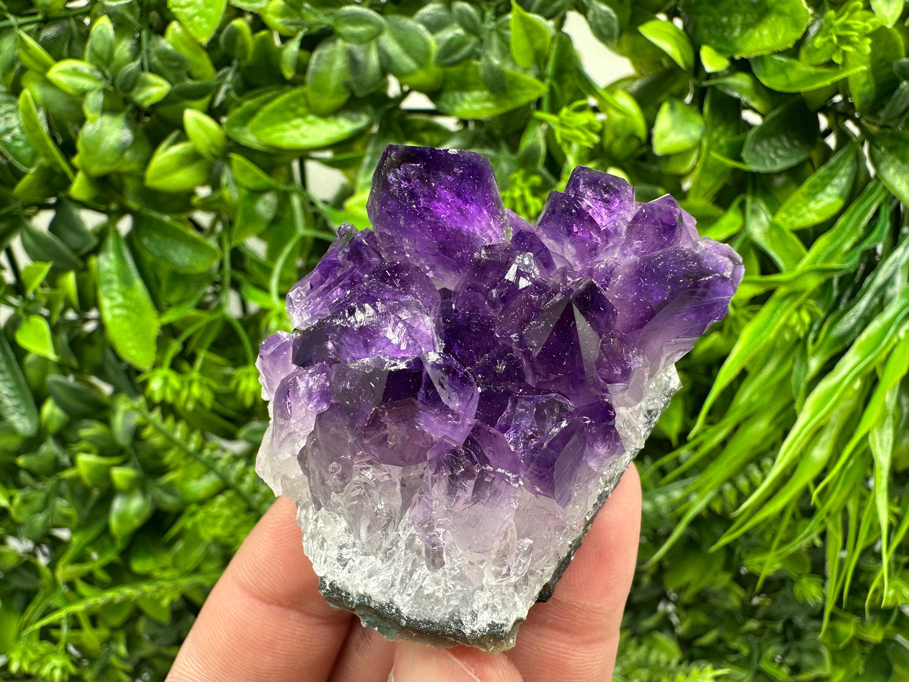 Uruguay Amethyst Cluster: Purple Quartz Crystal, Home Decor