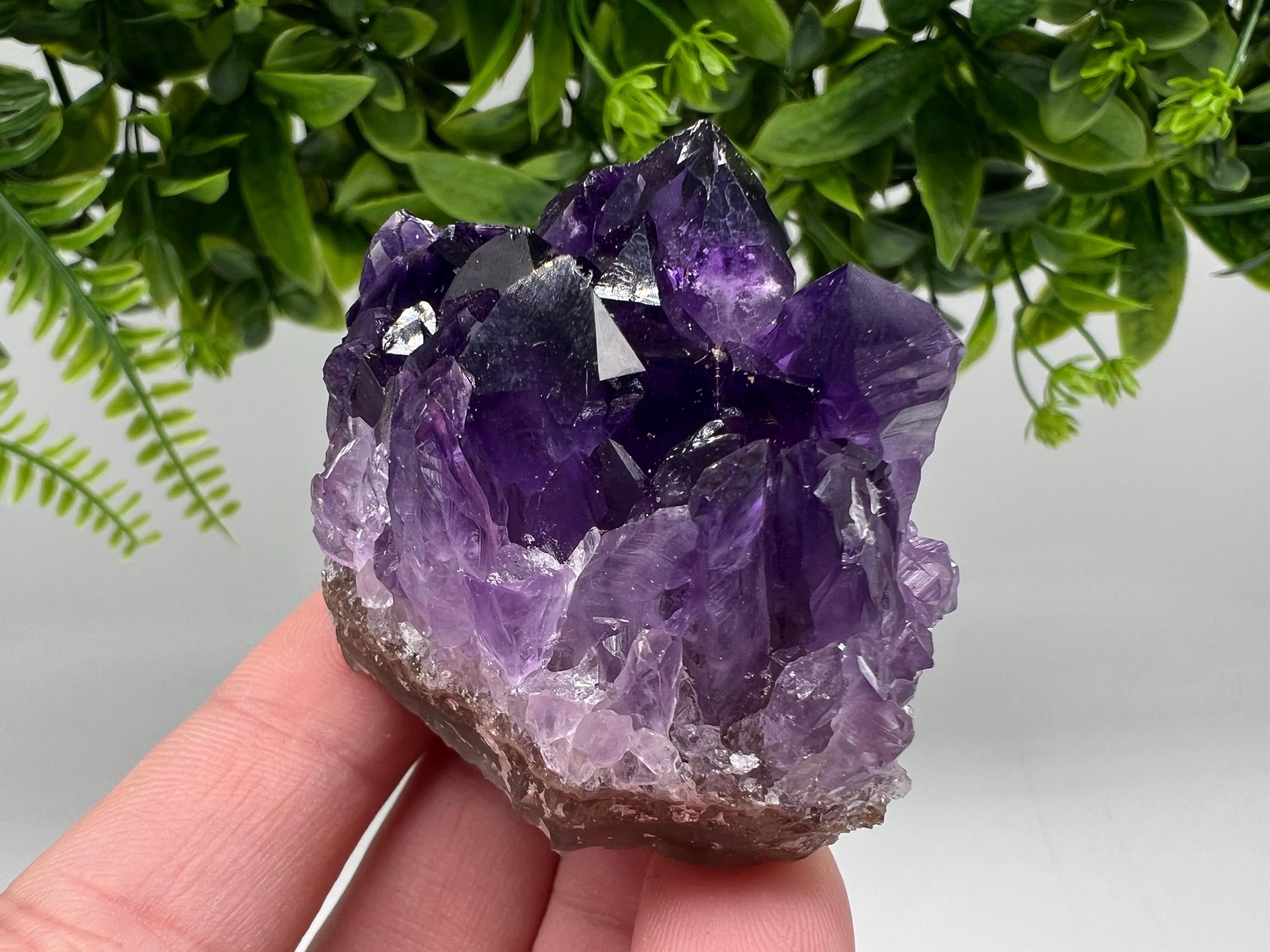Uruguay Amethyst Crystal: Purple Quartz Home Decor, Energy Stone