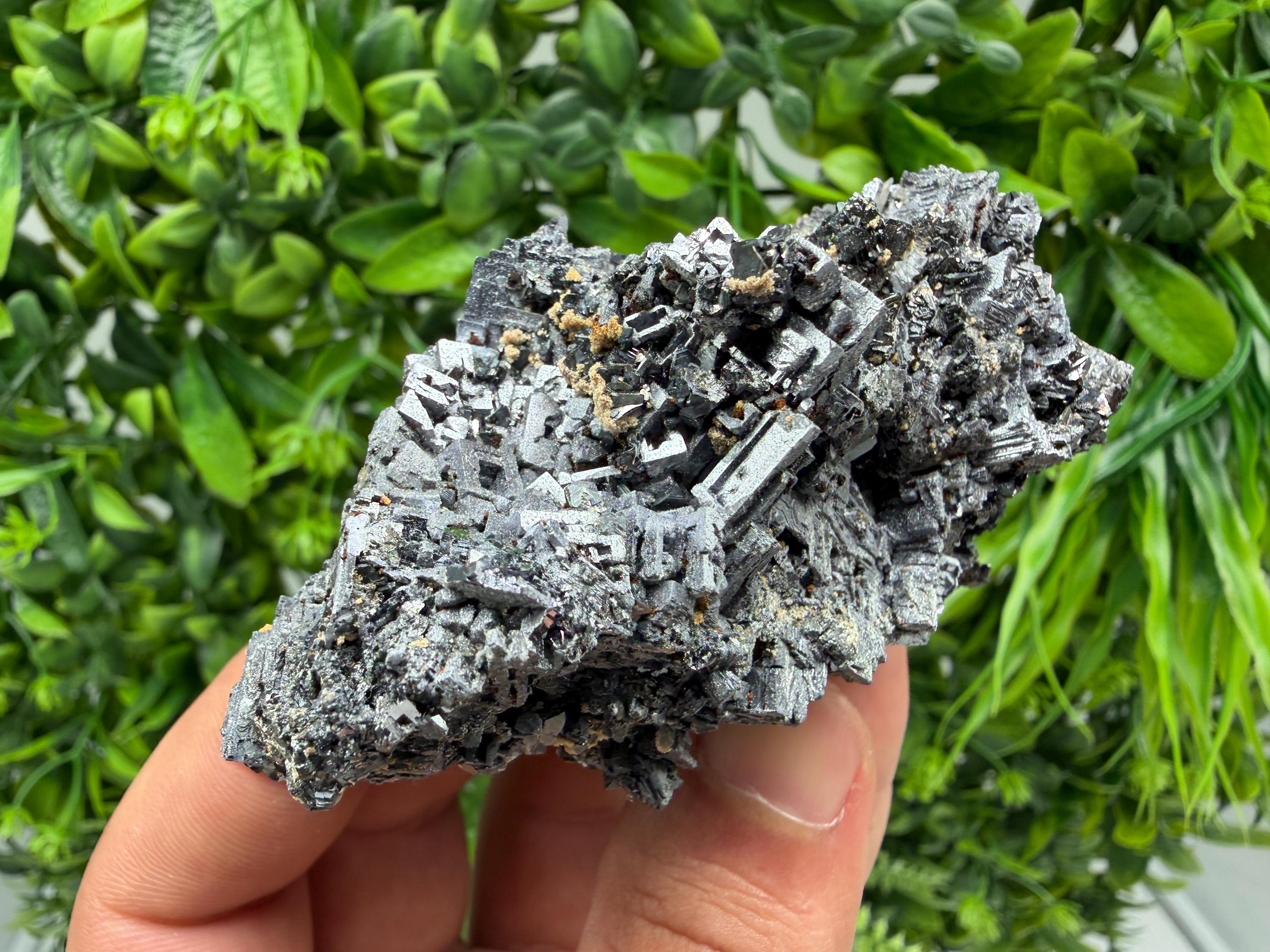 Aesthetic Natural shiny Galena whit Siderite and Quartz from 9 th September mine,Bulgaria,collection specimen,rare galena,Galena cluster
