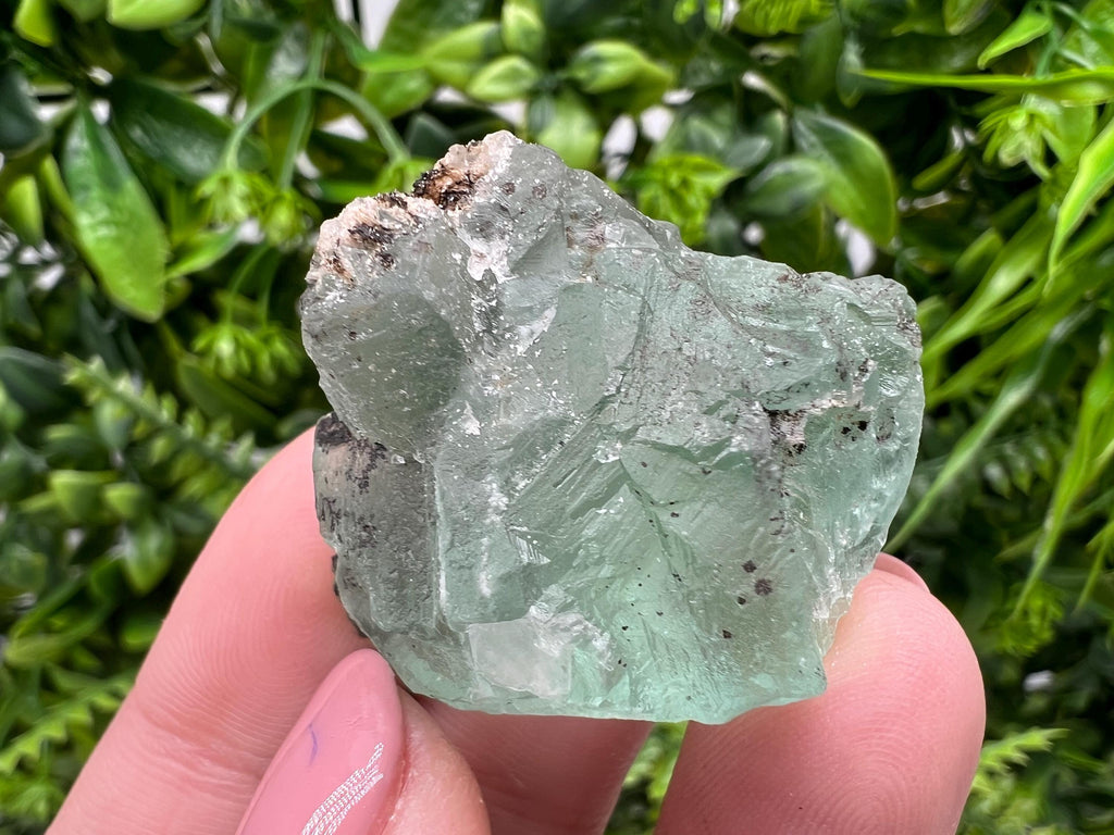 Rare Rainbow Fluorite Cube: Raw Crystal from Mexico, Meditation Stone
