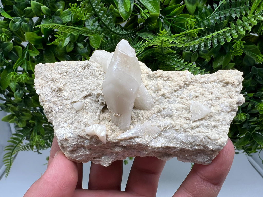 Calcite on Aragonite: Rare Healing Crystal from Bulgaria