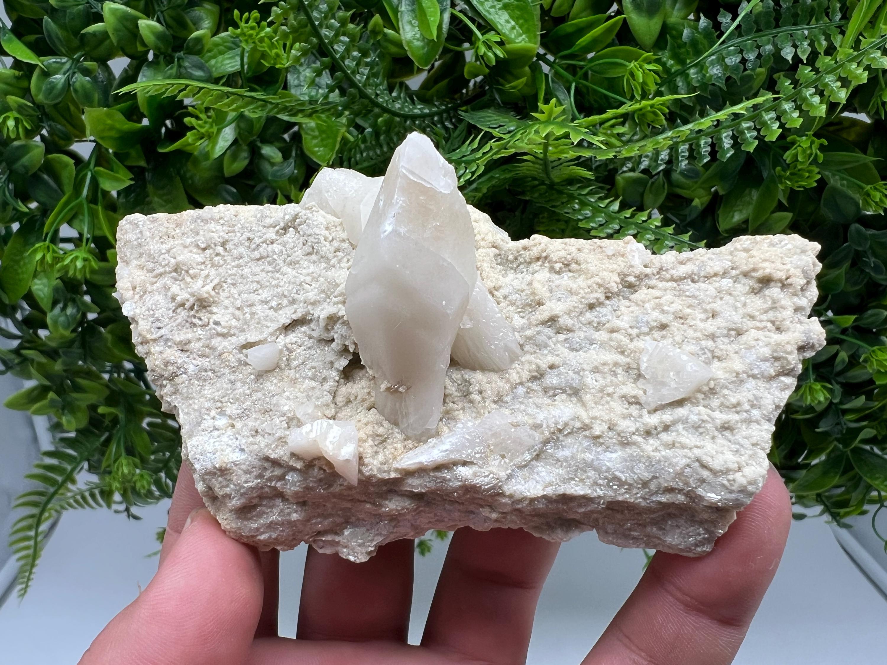 Calcite on Aragonite: Rare Healing Crystal from Bulgaria