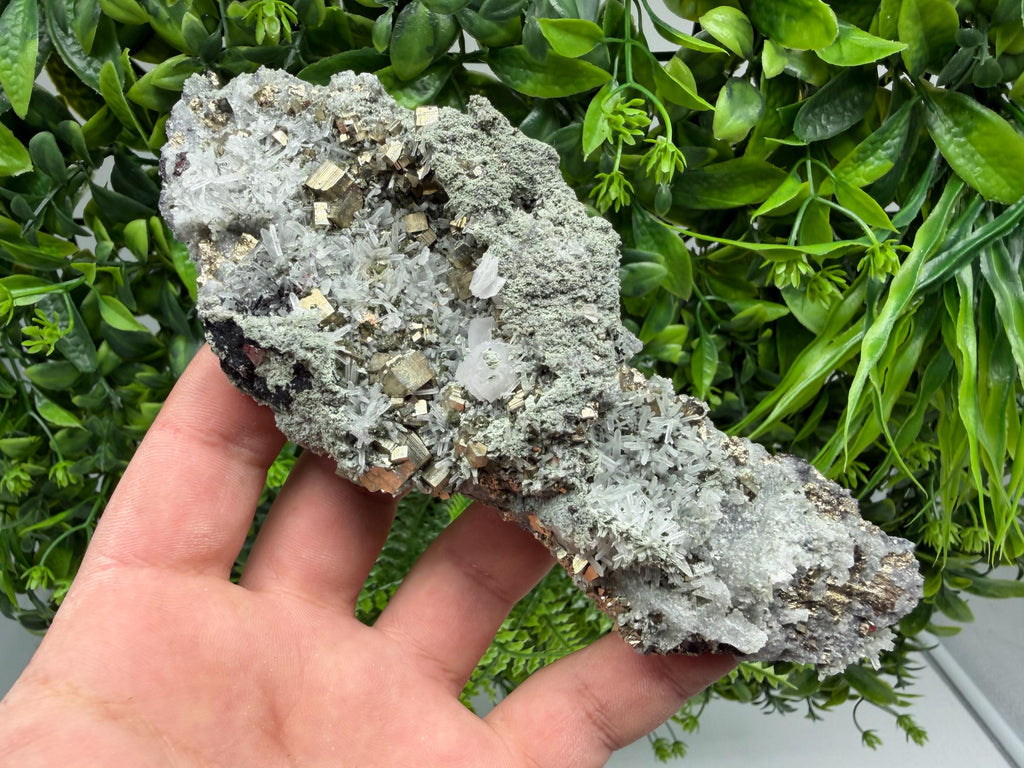 Pyrite Sphalerite Quartz  Mineral Specimen, Krushev dol Mine