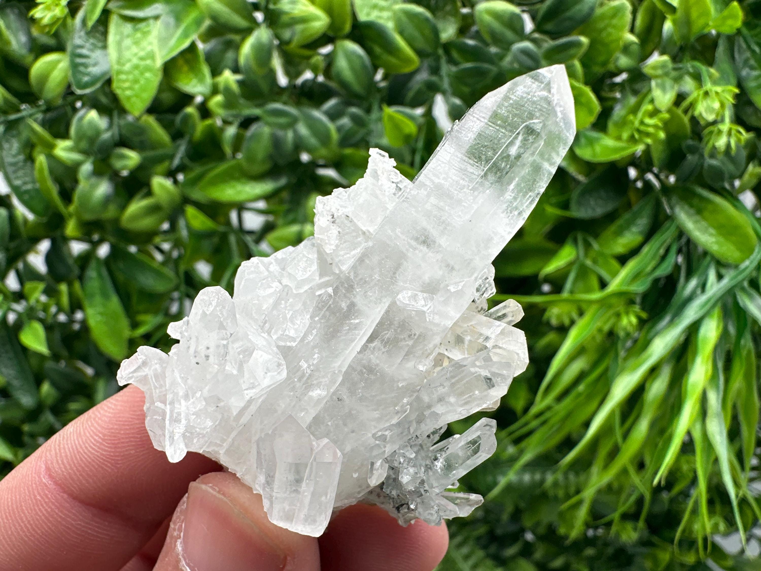 Green Quartz Specimen: Chlorite and Sphalerite Inclusions