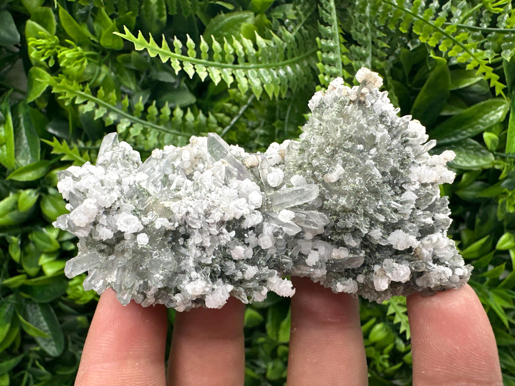 Calcite on Quartz with Amethyst and Chlorite, Djurcovo Mine, Bulgaria