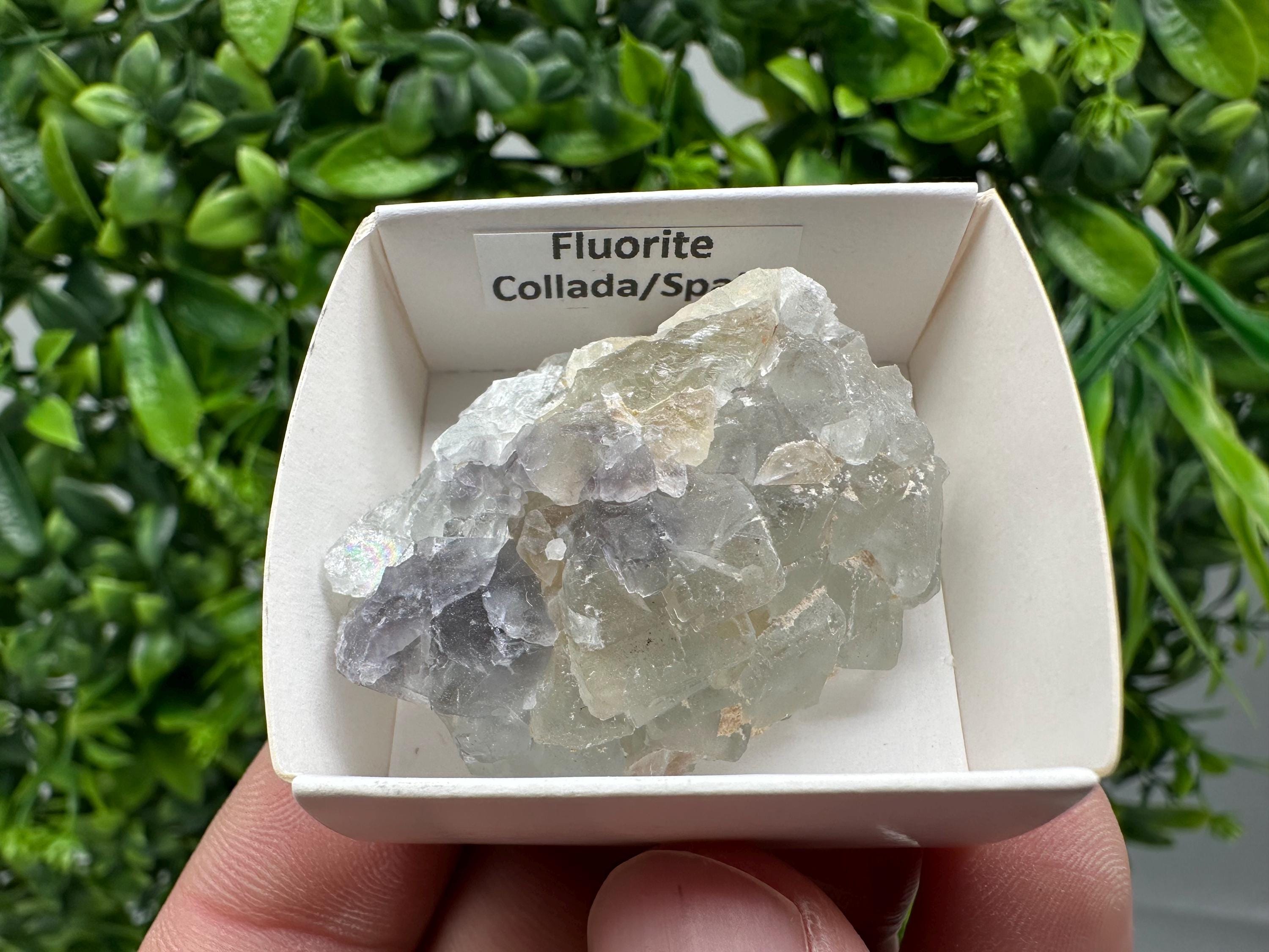 Green Raw Fluorite Cluster: Vintage Meditation Stone (4.5/3.5)