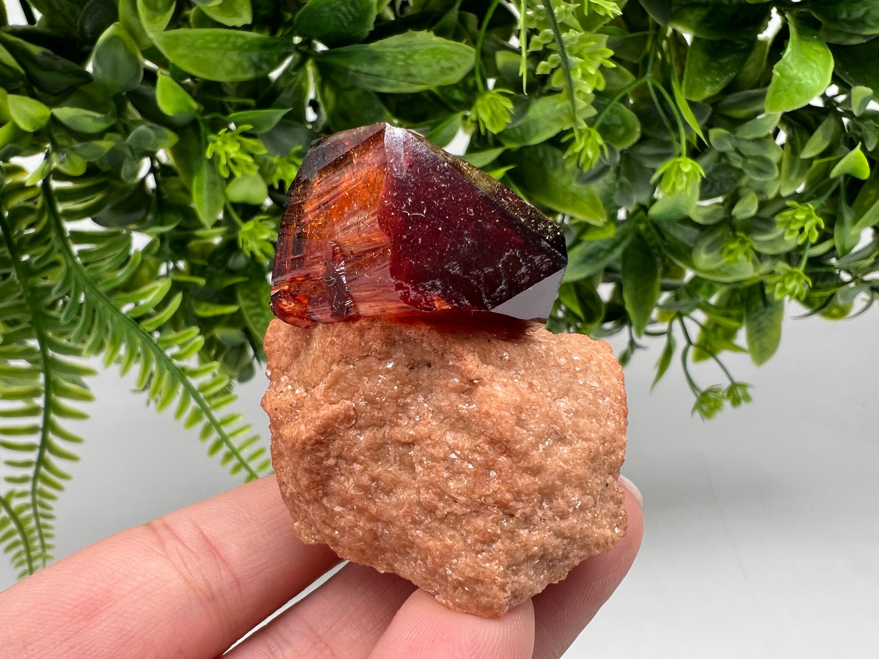 Orange-Brown Arcanite Mineral Specimen, Santa Ana Tin Mine