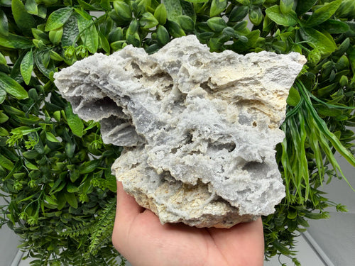 Chalcedony Quartz Cluster with Chlorite - Bulgarian Mineral Specimen
