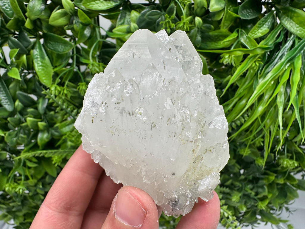 Natural Quartz with Epidote Mineral Specimen, Bulgaria