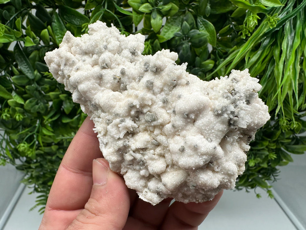 Chalcopyrite on Mangano Calcite Micro Crystal: Krushev Dol Mine, Bulgaria