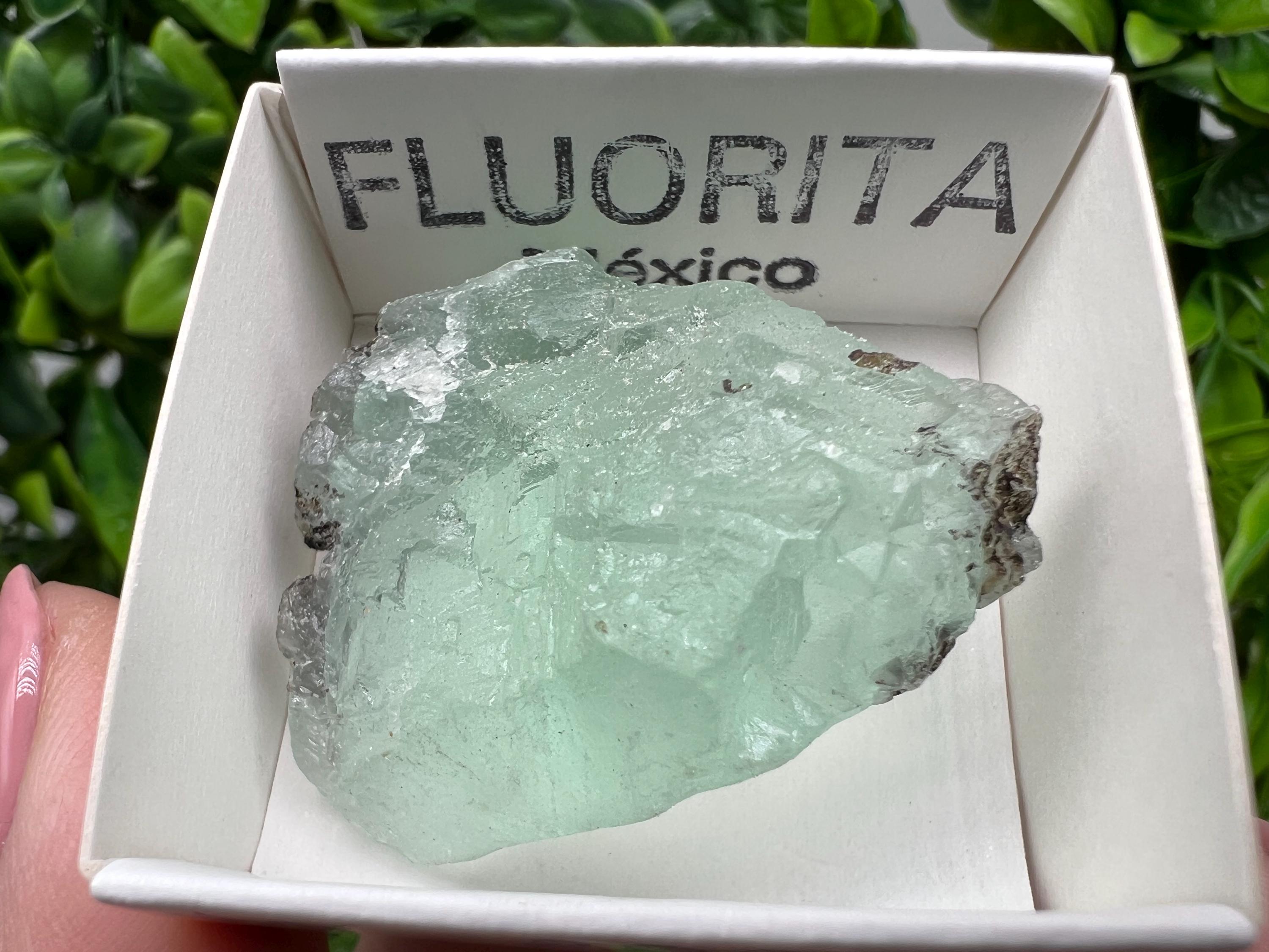 Rare Rainbow Fluorite from Mexico: Raw Meditation Stone, Vintage Gift