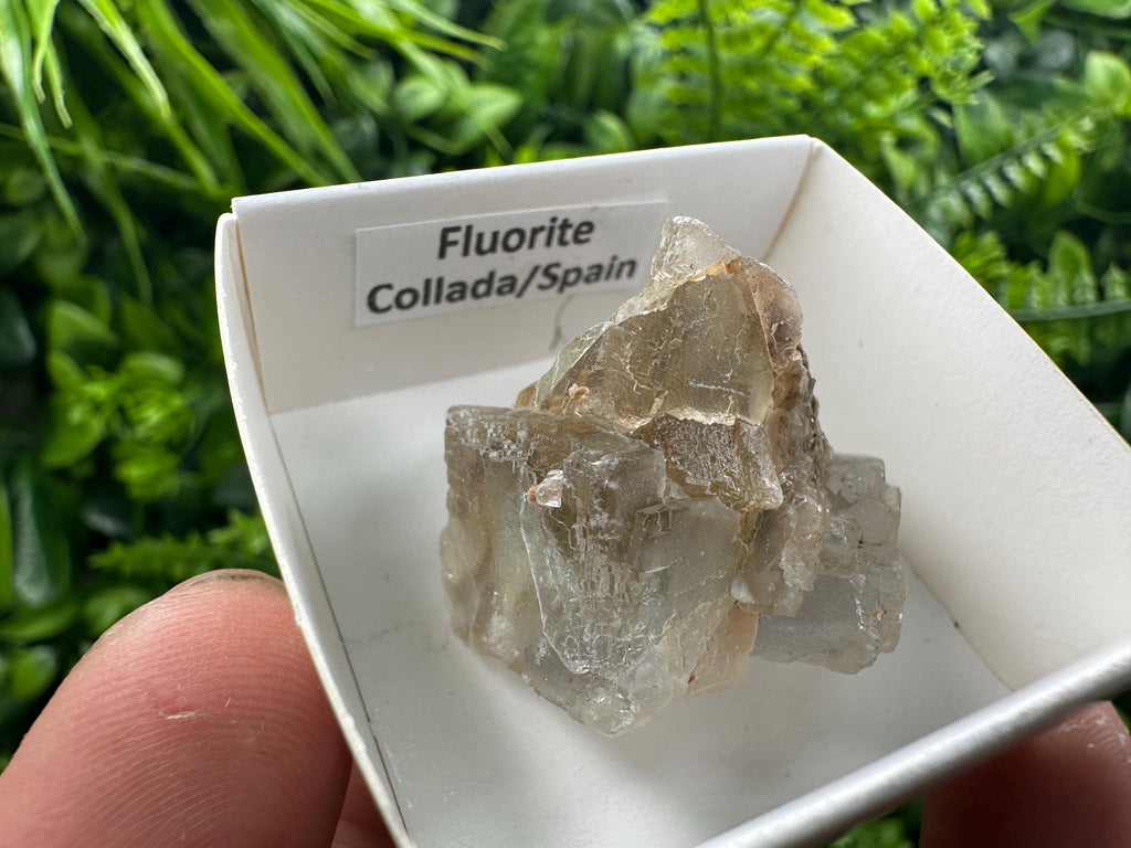 Green Fluorite Cube: Raw Meditation Stone, Vintage Crystal