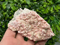 Rhodochrosite on Quartz: Pink Mineral Specimen, Starnica Mine