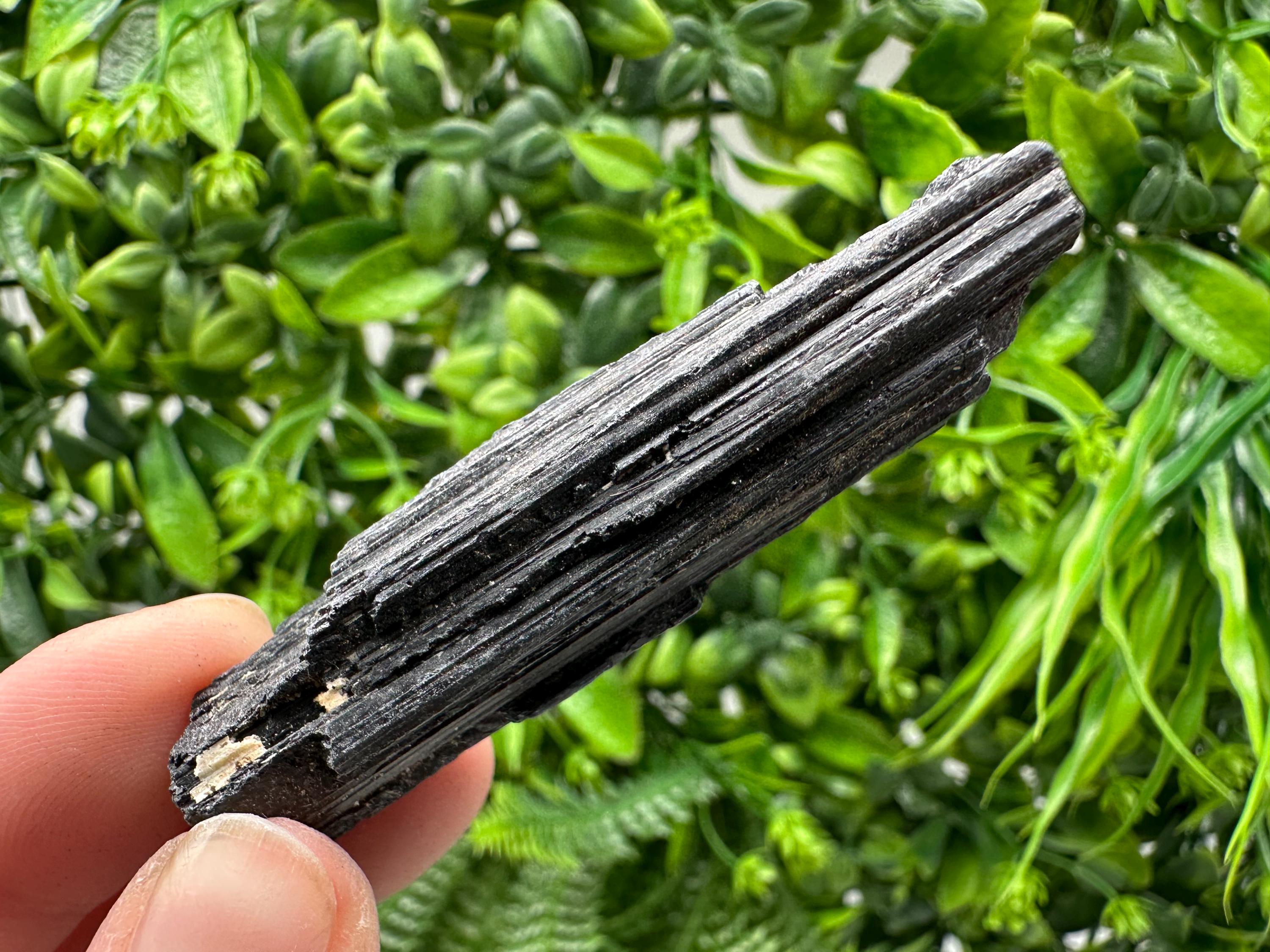Natural Black Tourmaline Crystal – Raw Protective Stone, Healing Crystal, Grounding Mineral Gift