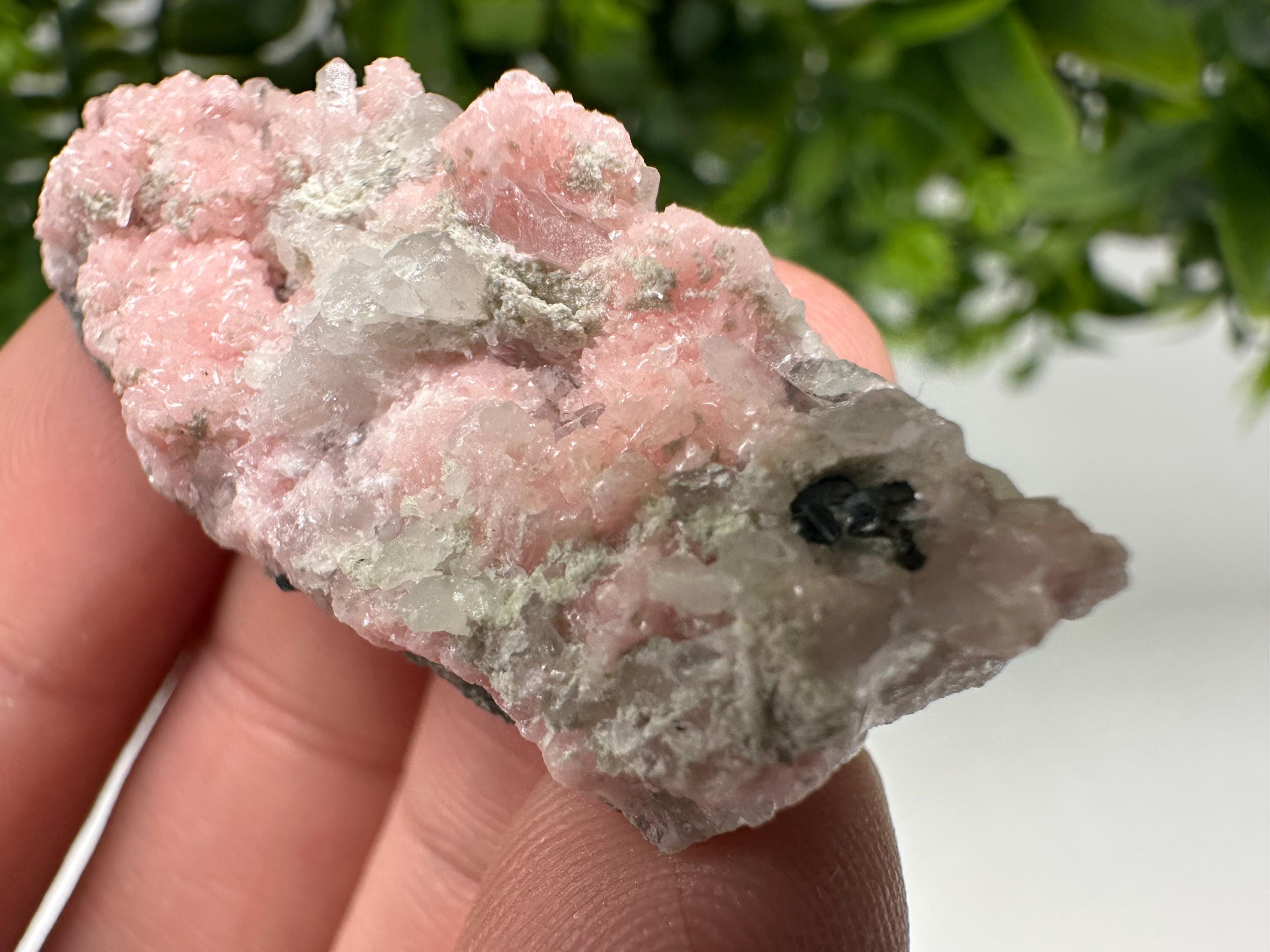 Pink Rhodochrosite Crystal: Starnica Mine, Bulgaria, Home Decor