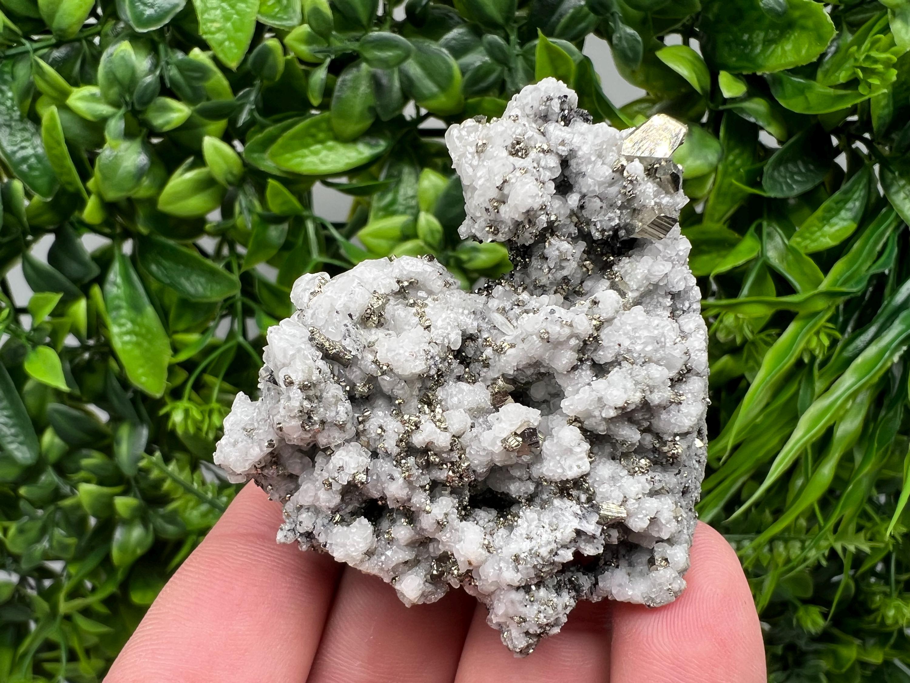 Stunning Pyrite on Quartz,Calcite from Borieva mine,Madan,Bulgaria,natural,collectible mineral specimen,home decor stone,collection crystal