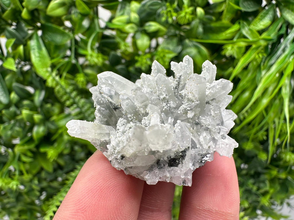 Chlorite Quartz Cluster, Borieva Mine Mineral Specimen