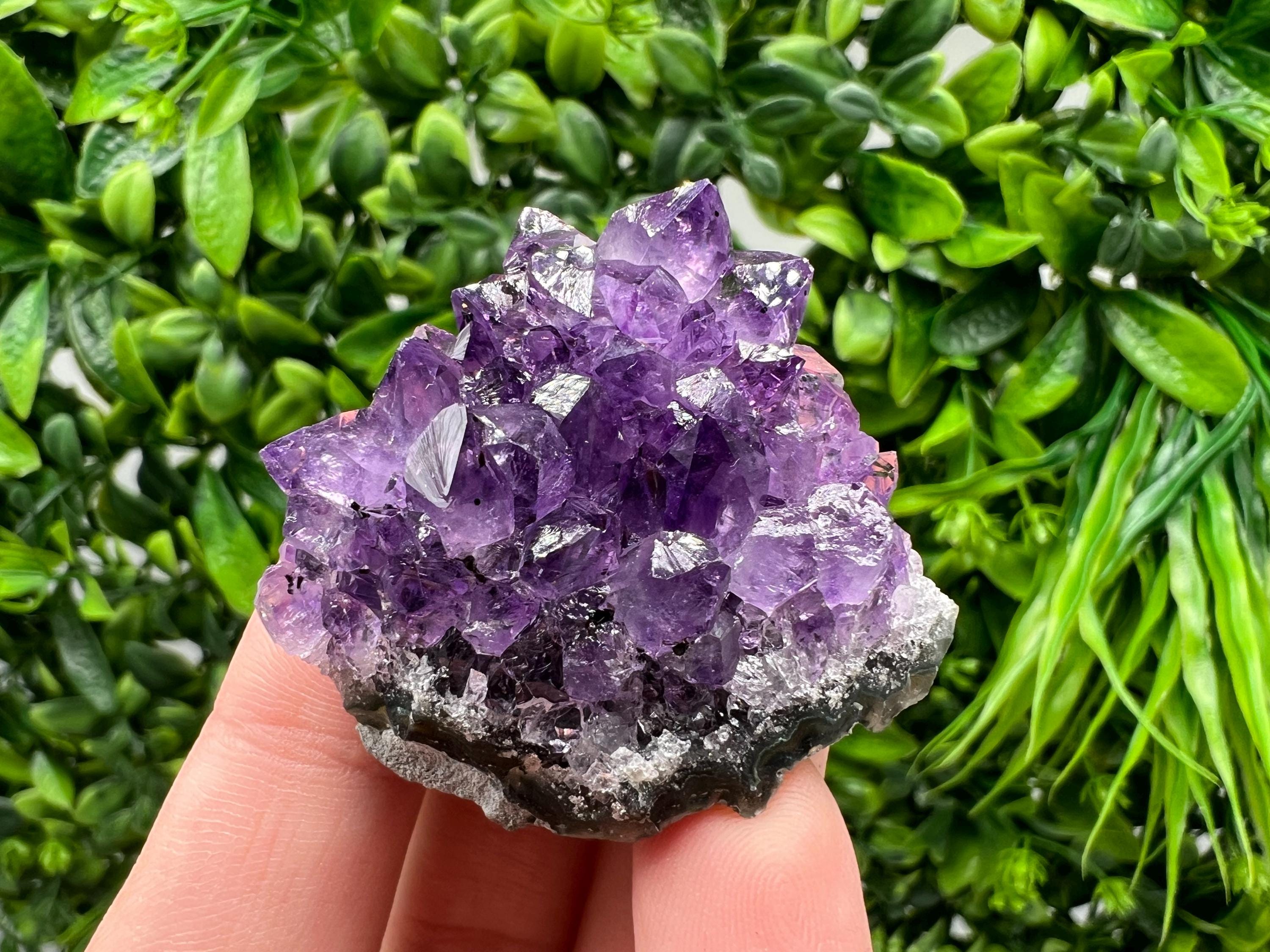 Uruguay Amethyst Crystal: Purple Quartz Home Decor, Energy Stone