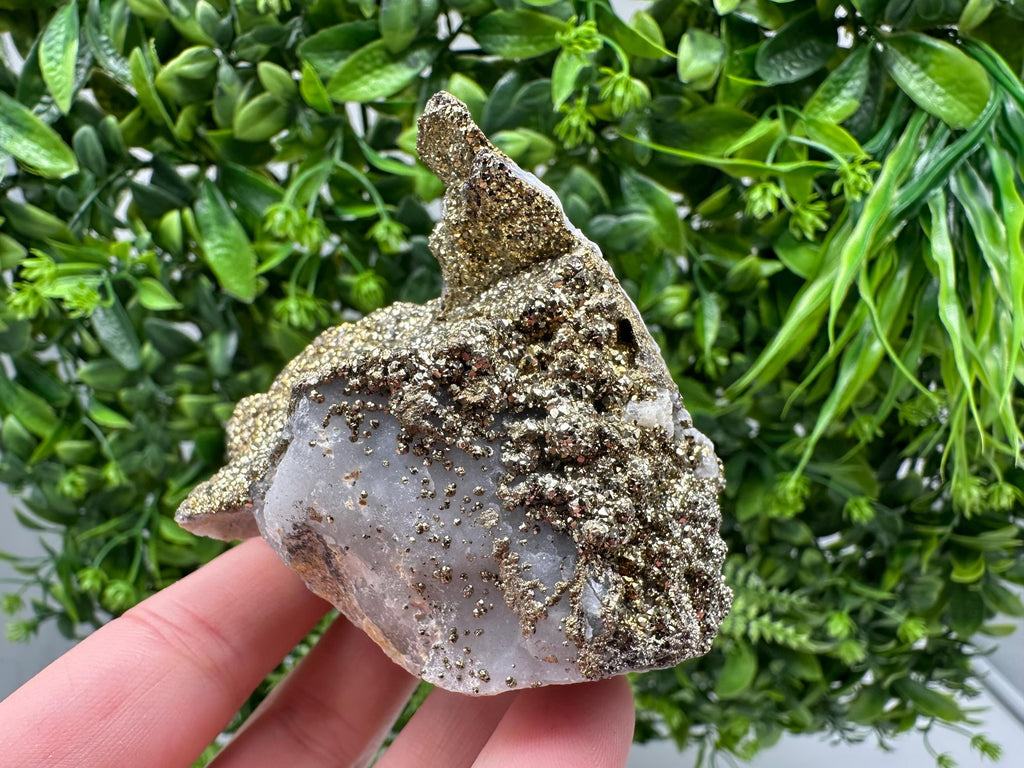 Marcasite Cluster on Chalcedony, Bulgaria Mineral Specimen