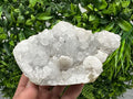 Transparent Apophyllite on Chalcedony, India Mineral Specimen