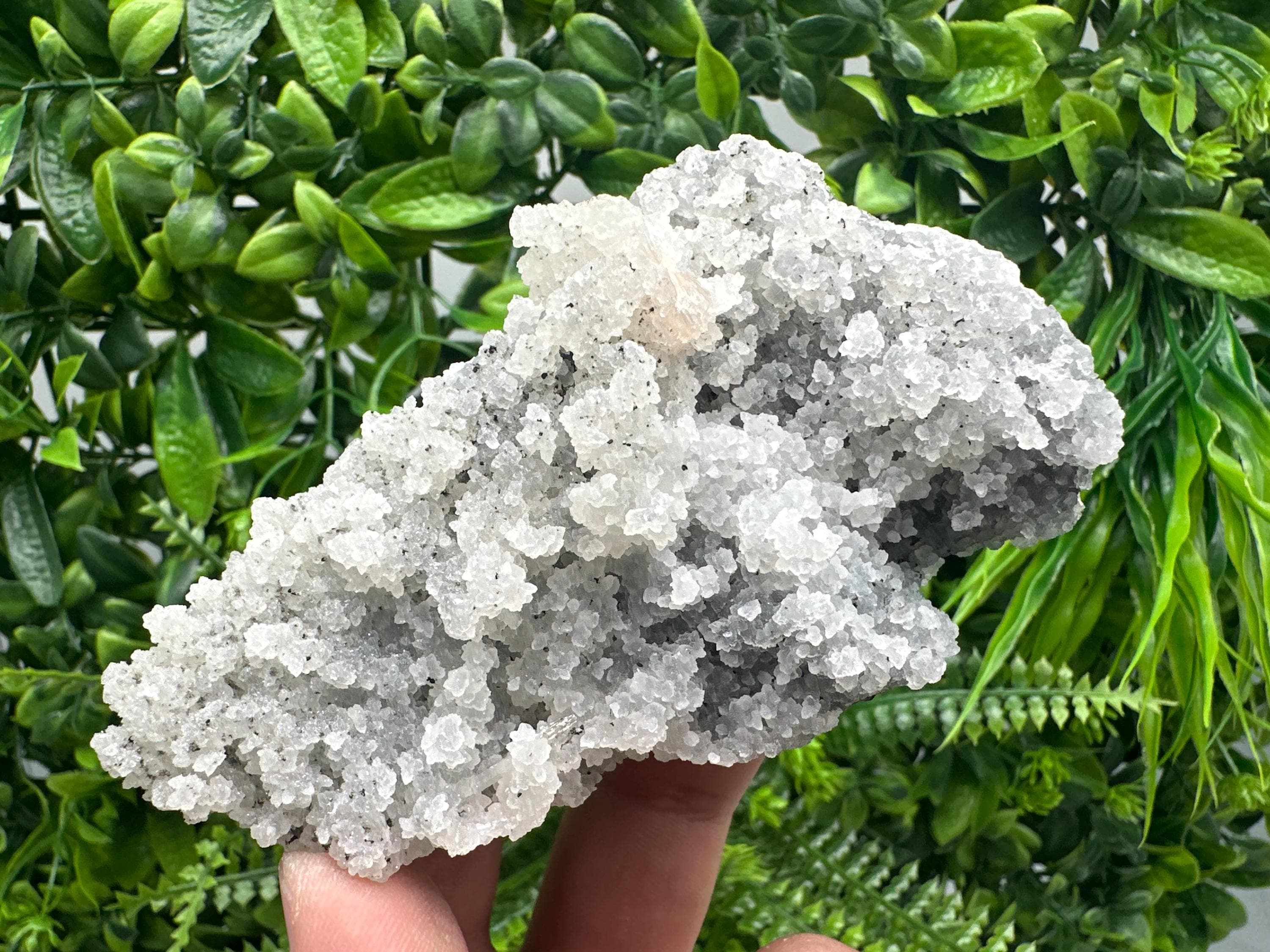 Natural Chalcedony Specimen: India Crystal Mineral, Home Decor