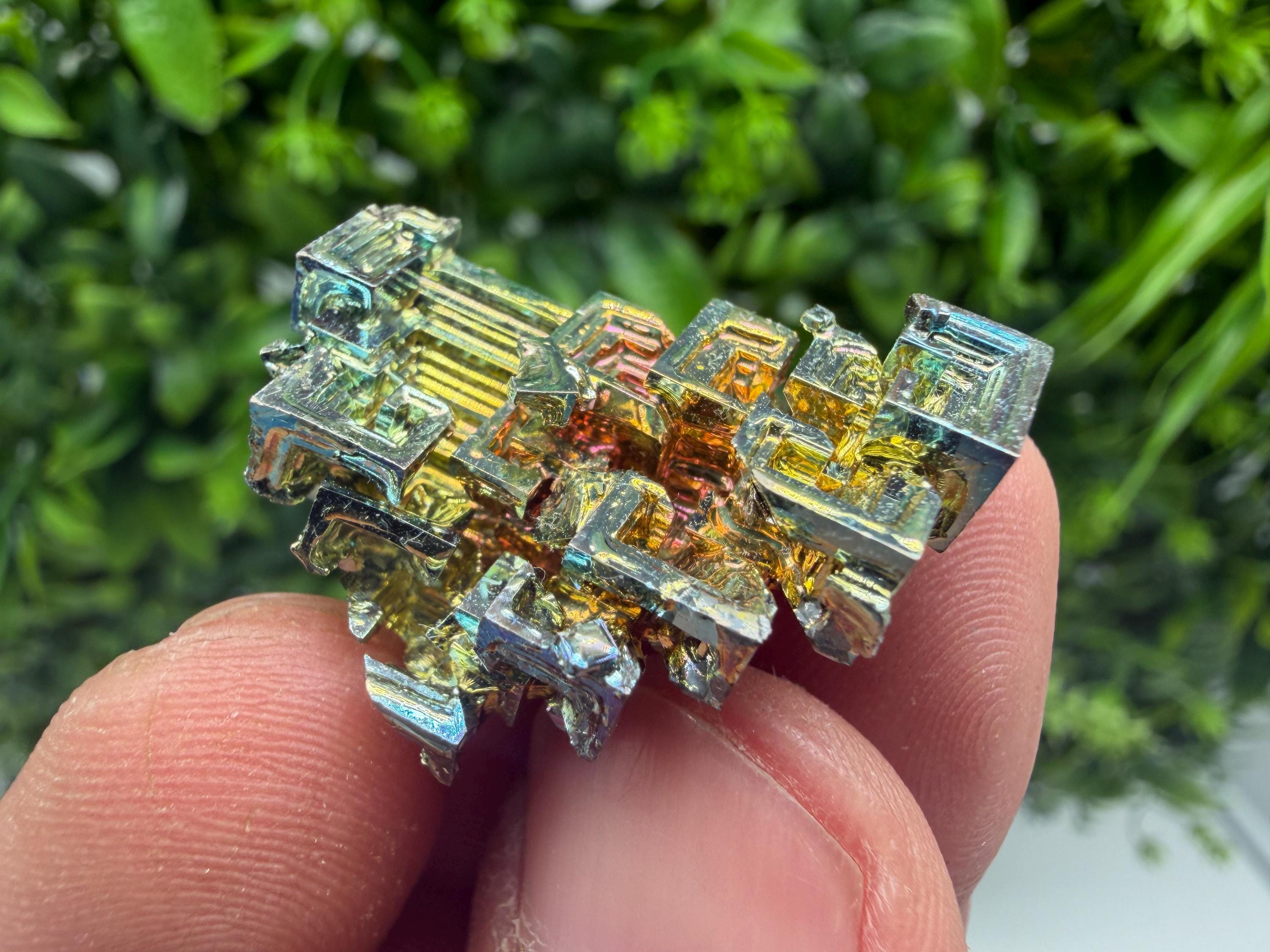 Rainbow Bismuth Crystal: Rare Gemstone Specimen,wholesale Bismuth