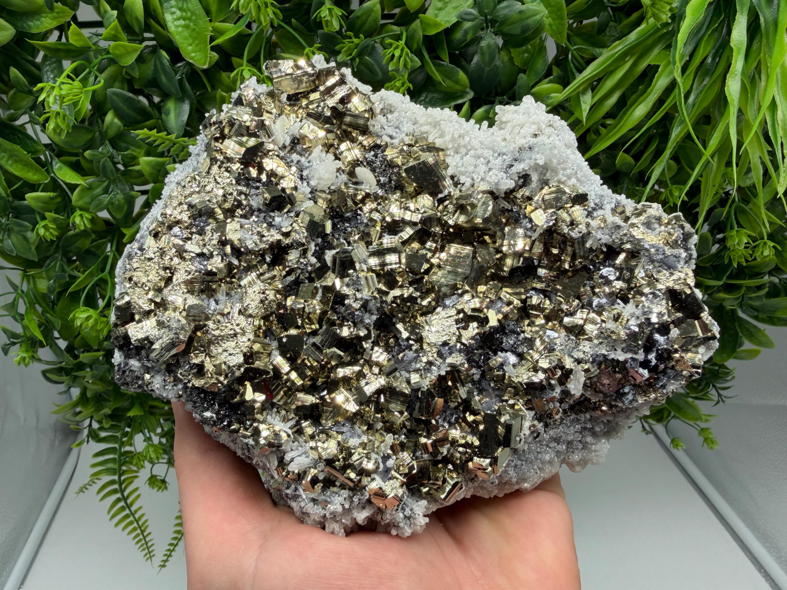 Transparent Quartz with Pyrite, Krushev Dol Mine, Bulgaria