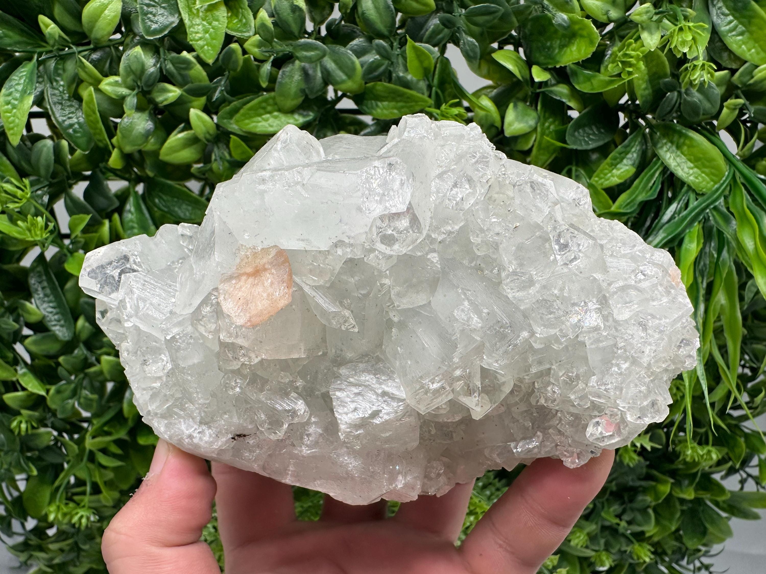 STUNNING Apophyllite,Stilbite,on CHALCEDONY,natural,collection minerals specimen,India ,Mineral,Crystal,Stone Mineral Specimen India Crystal