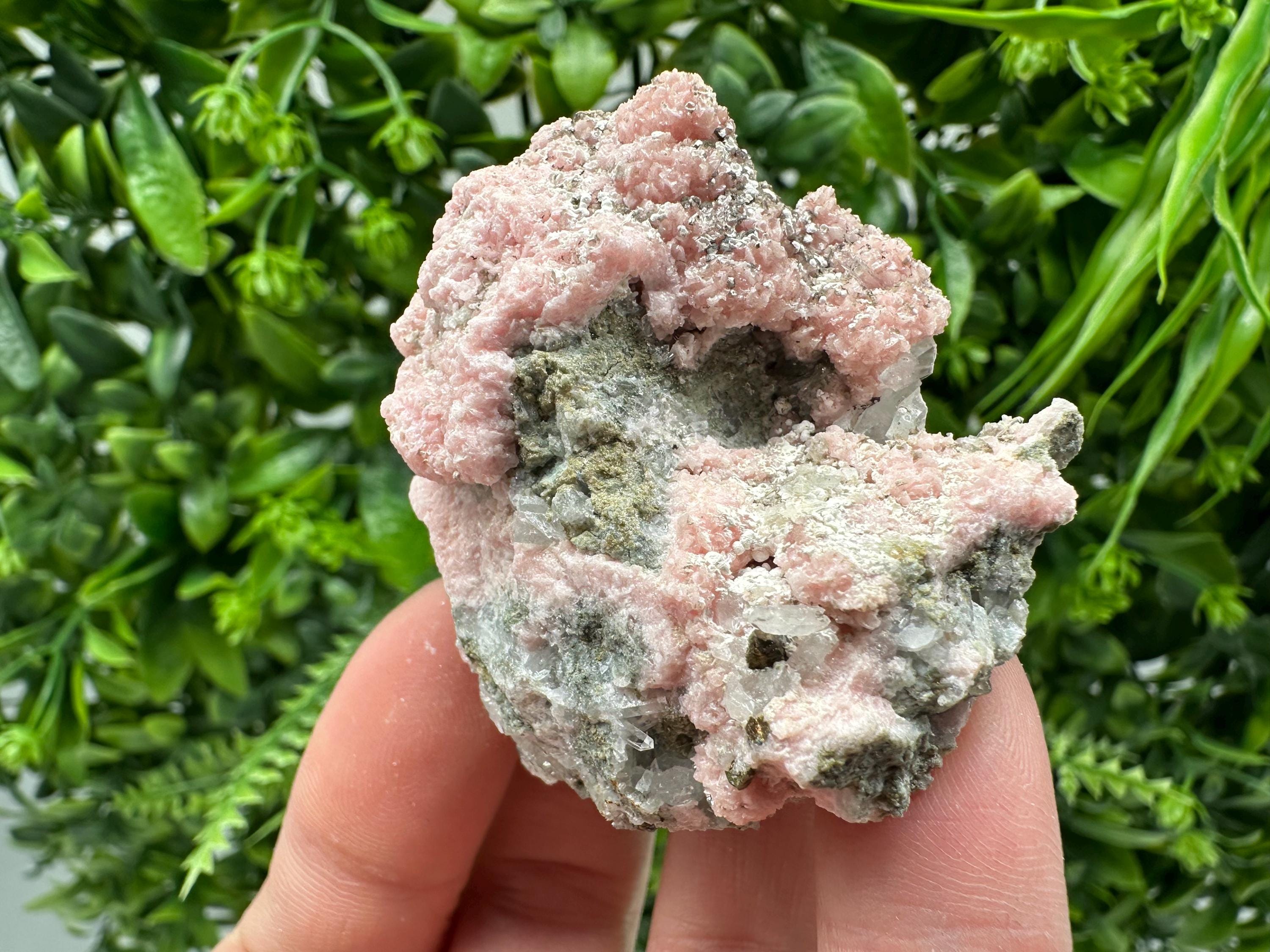 Pink Rhodochrosite Crystal: Starnica Mine, Bulgaria, Home Decor