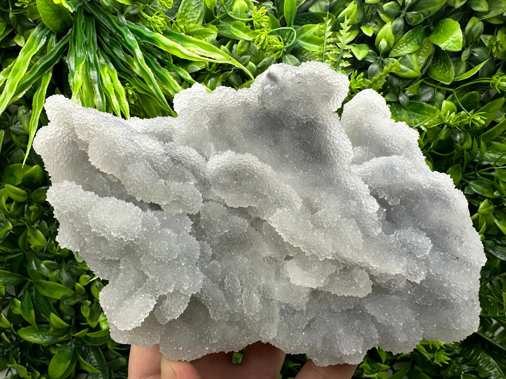 Blue Chalcedony Quartz with Chlorite: Krushev Dol Mine, Bulgaria