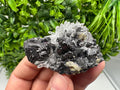 Wonderful Sphalerite Chalcopyrite on  Quartz whit Galena feom 9 th September mine,Bulgaria,natural,collection mineral specimen,gift
