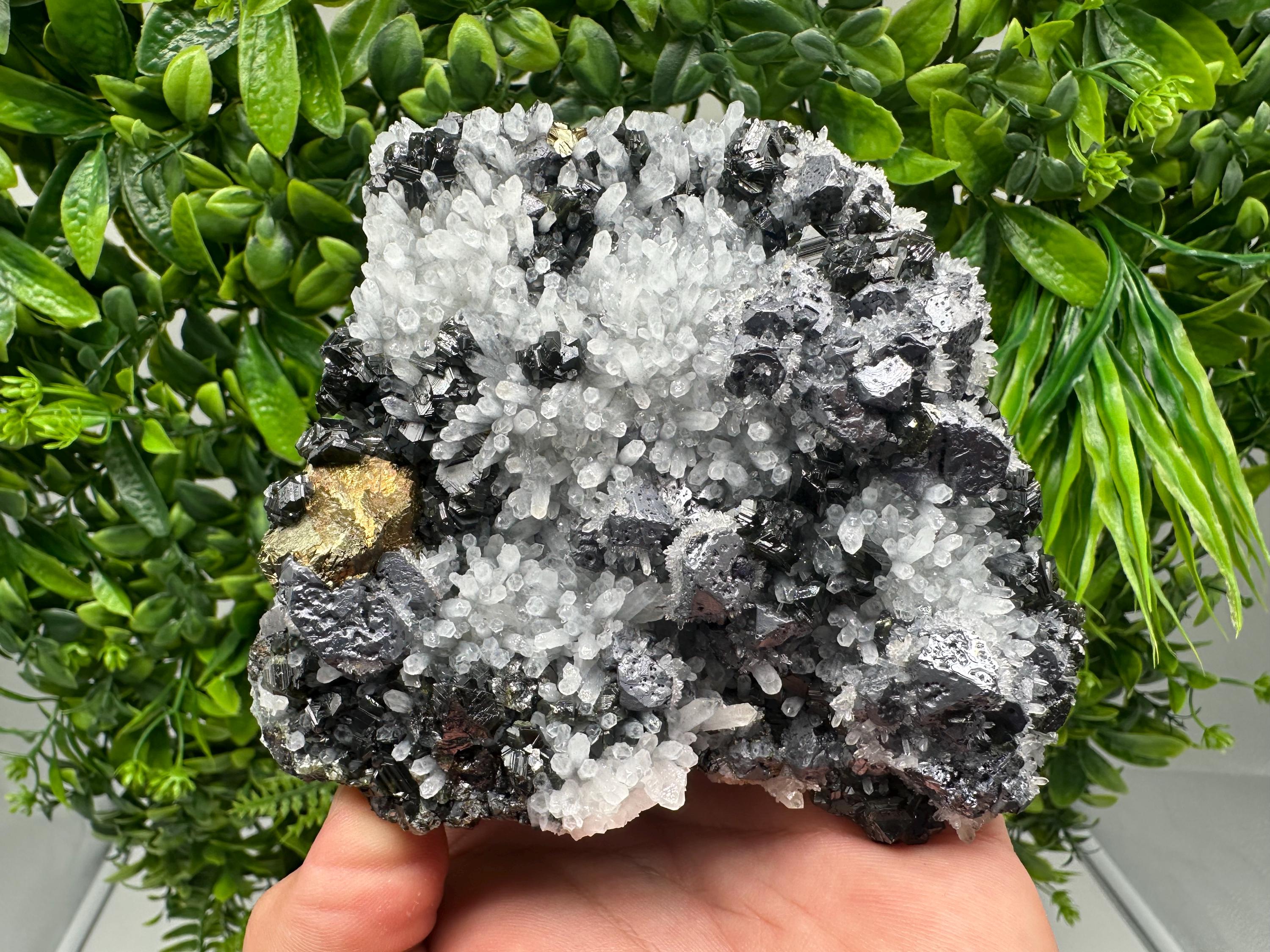 Galena Sphalerite Pyrite Mineral Specimen, Krushev Dol Mine, Bulgaria