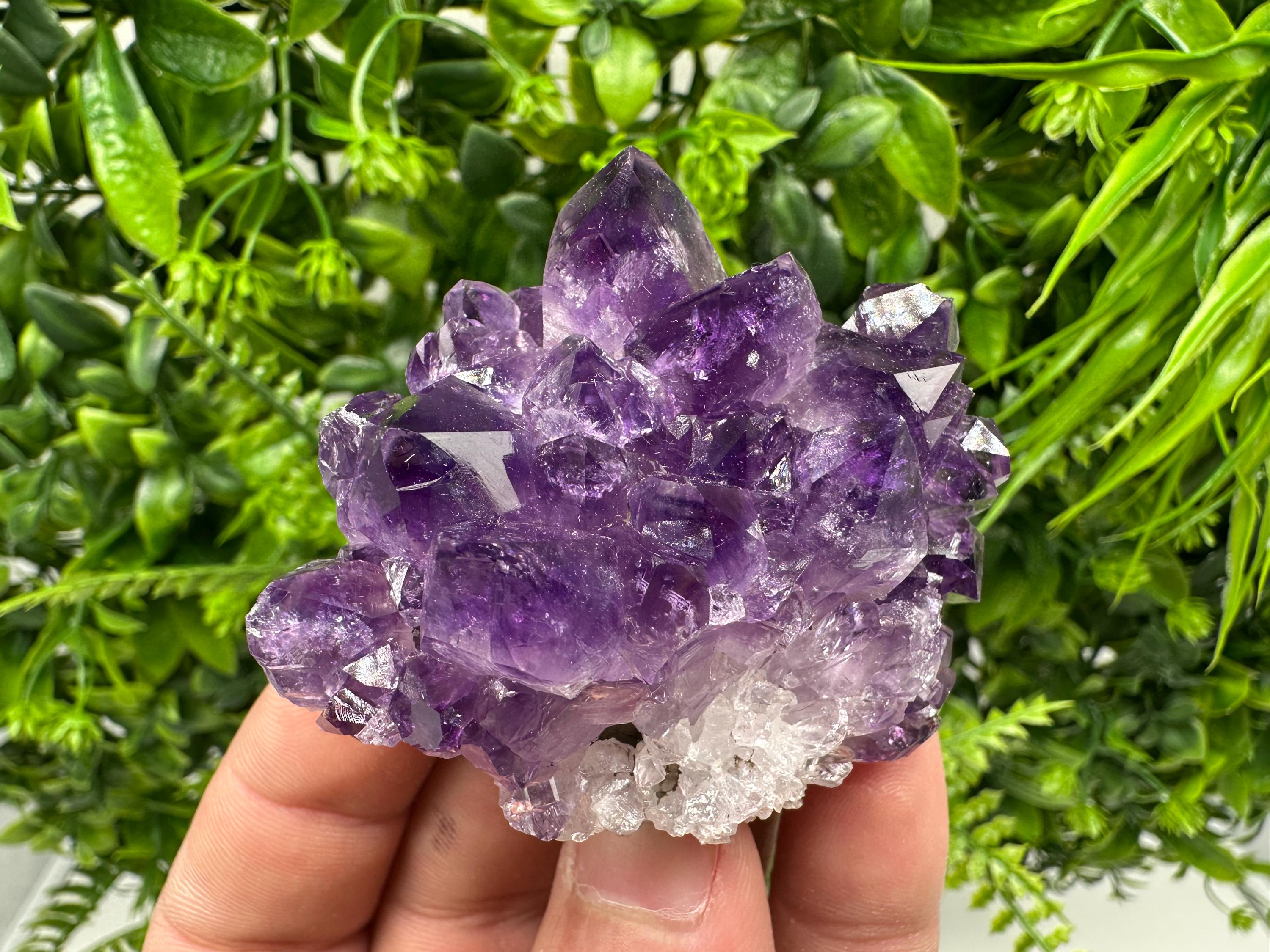 Uruguay Amethyst Cluster: Purple Quartz Crystal, Home Decor