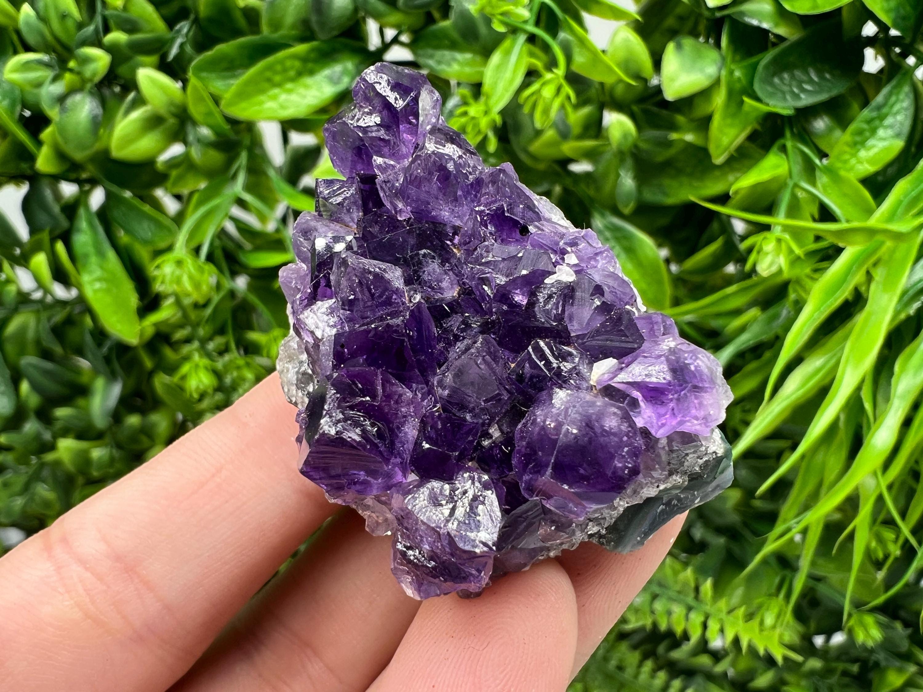 Uruguay Amethyst Crystal: Purple Quartz Home Decor, Energy Stone