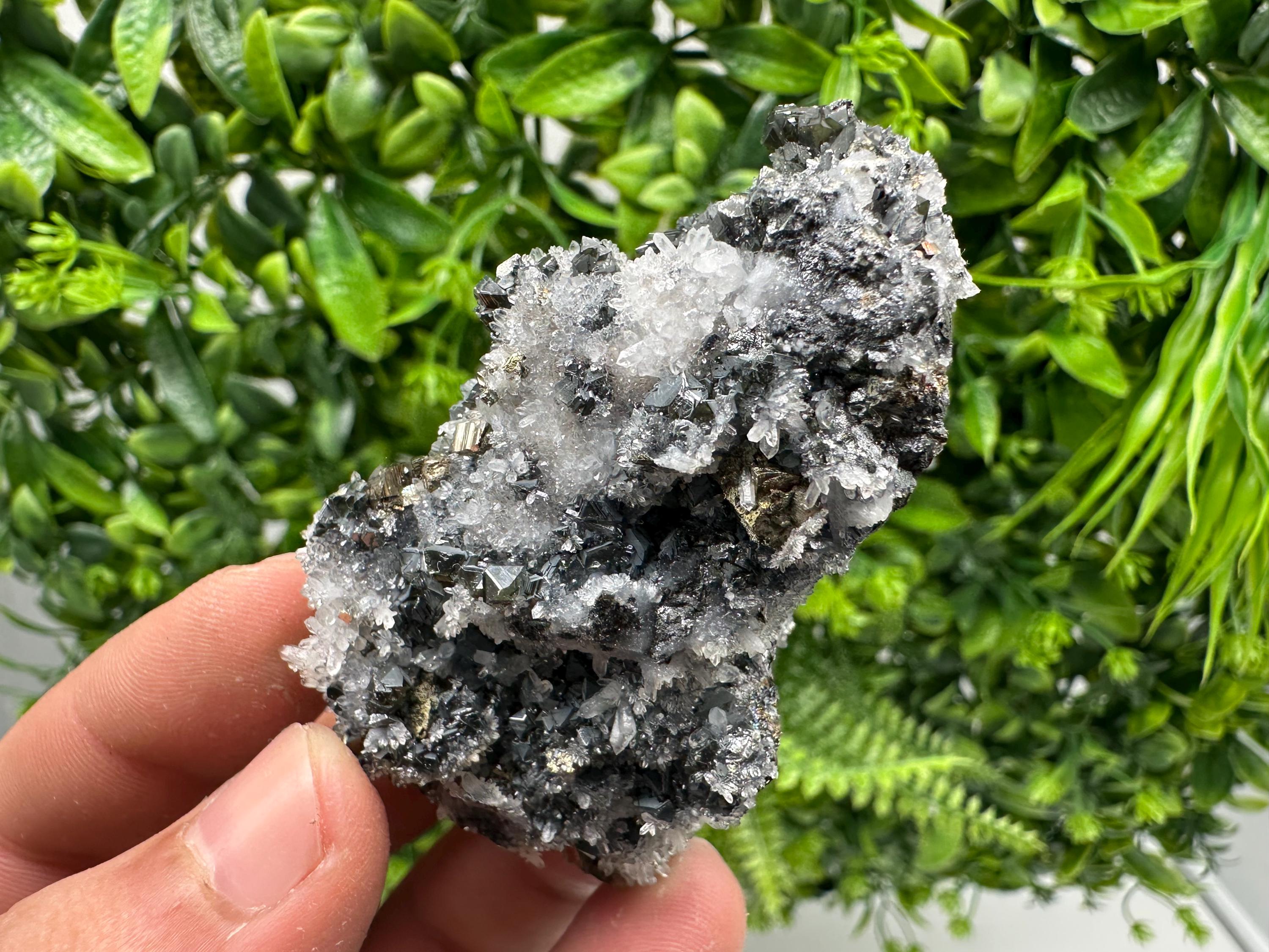 Quartz, Chlorite, Galena & Sphalerite Mineral Specimen: Borieva Mine