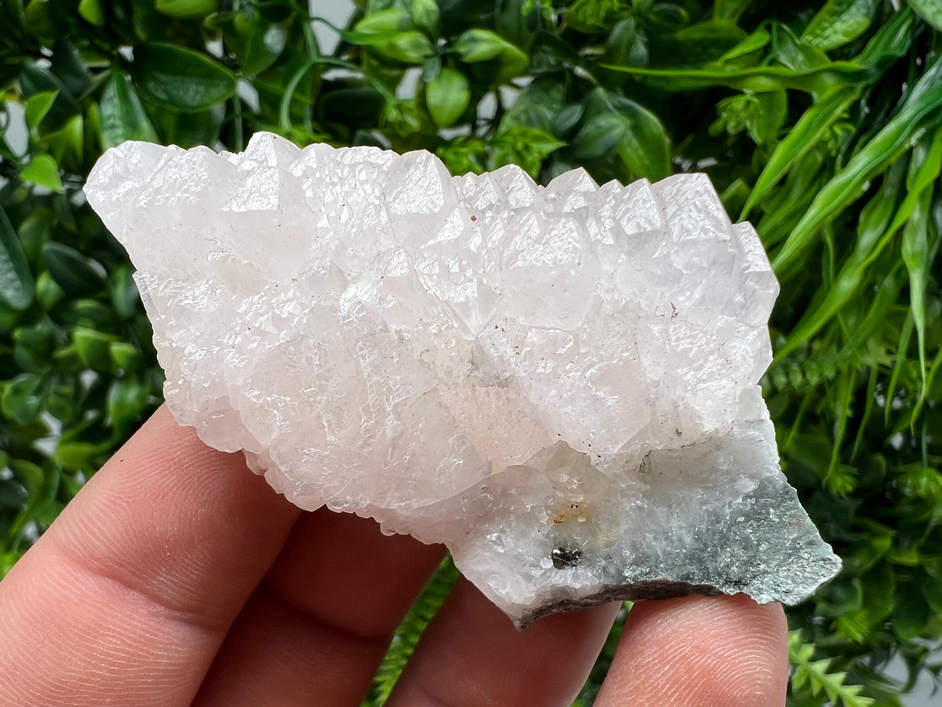 Rare UV Calcite Cluster, Djurcovo Mine, Bulgaria, Mineral Specimen