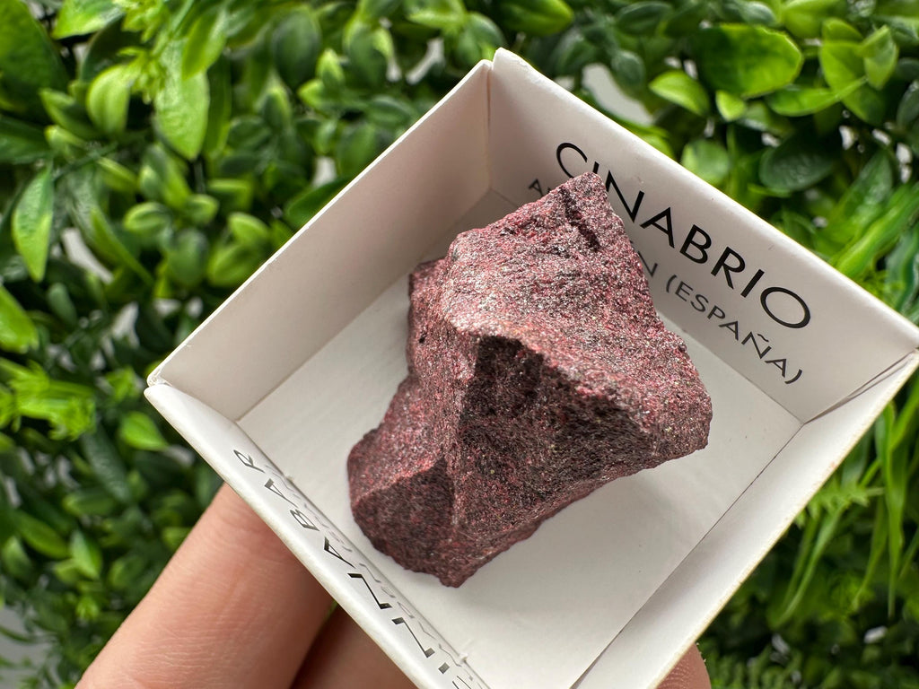 Red Cinnabar Crystal Specimen: Almaden Mines, Spain - Chakra Healing Stone
