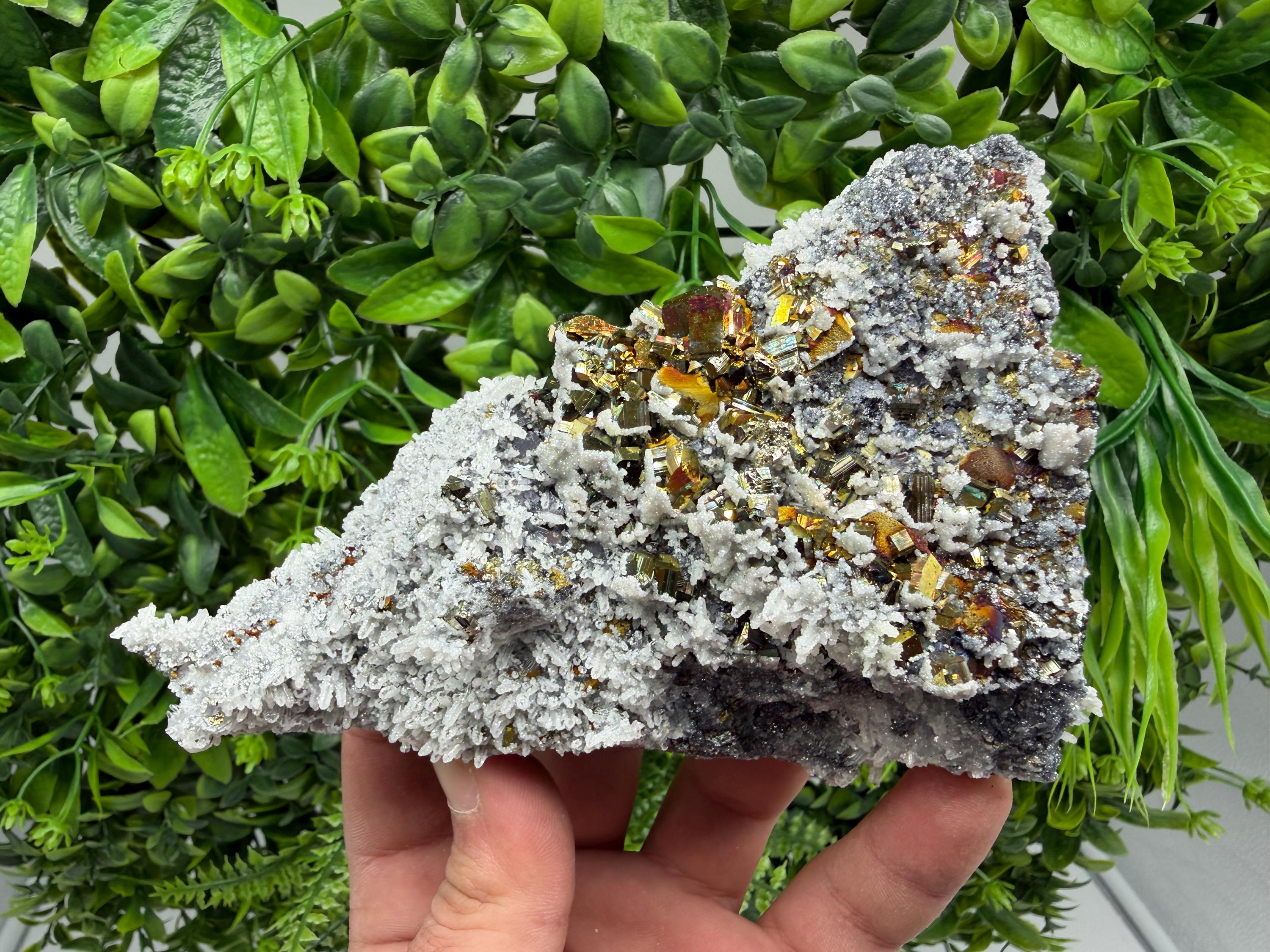 Pyrite Sphalerite Quartz  Mineral Specimen, Krushev dol Mine