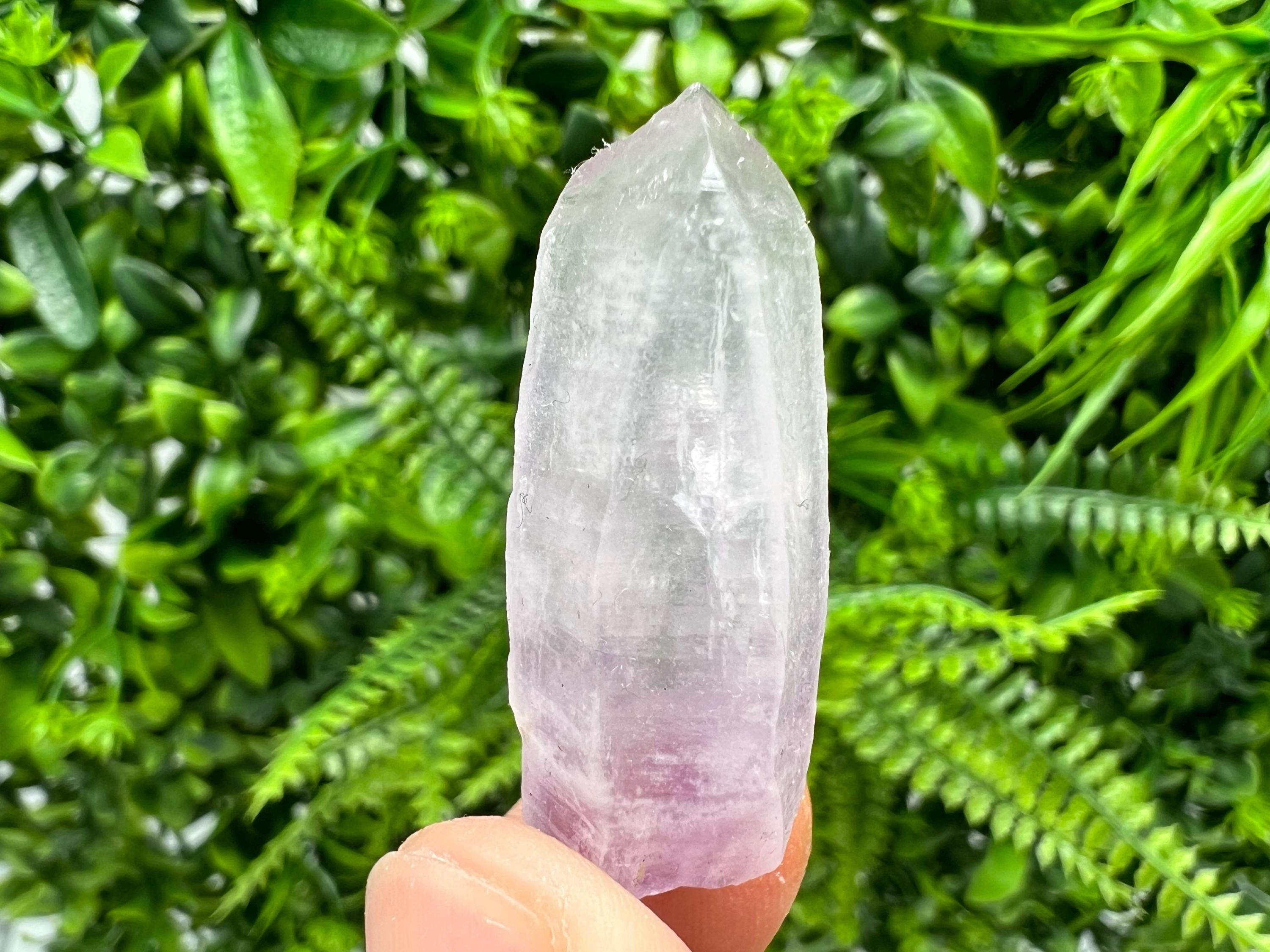 Amethyst Phantom Quartz Crystal with Chalcedony & Chlorite Inclusions