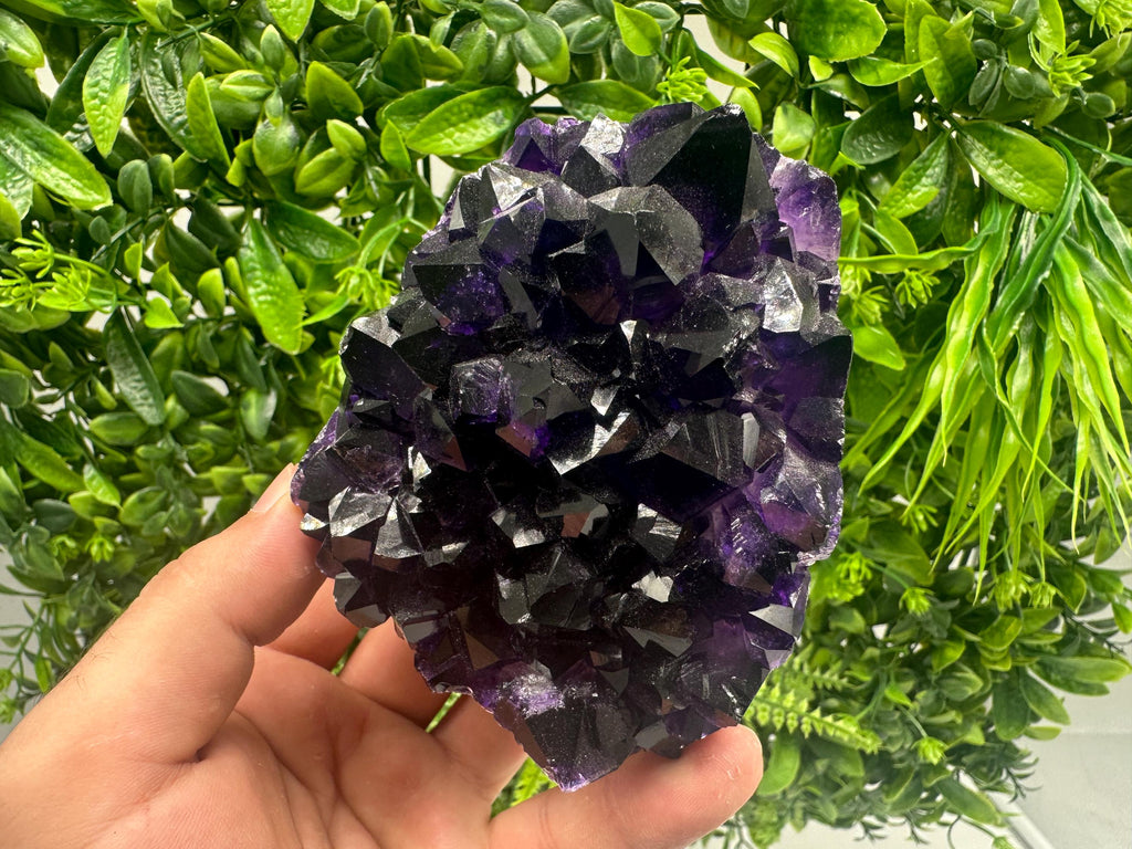 Uruguay Amethyst Crystal: Purple Quartz Home Decor, Energy Stone