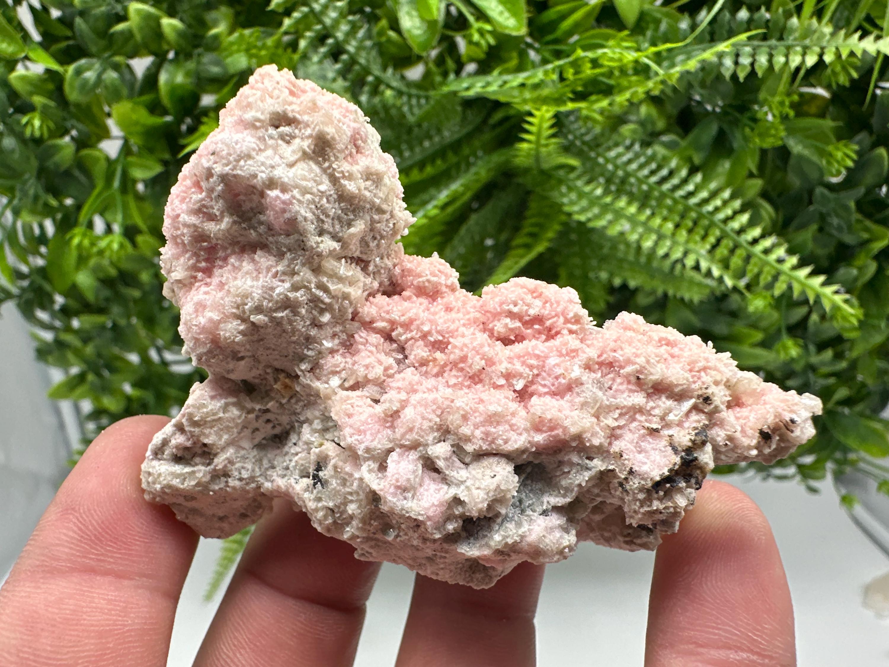 Pink Rhodochrosite Crystal: Starnica Mine, Bulgaria - Home Decor Stone