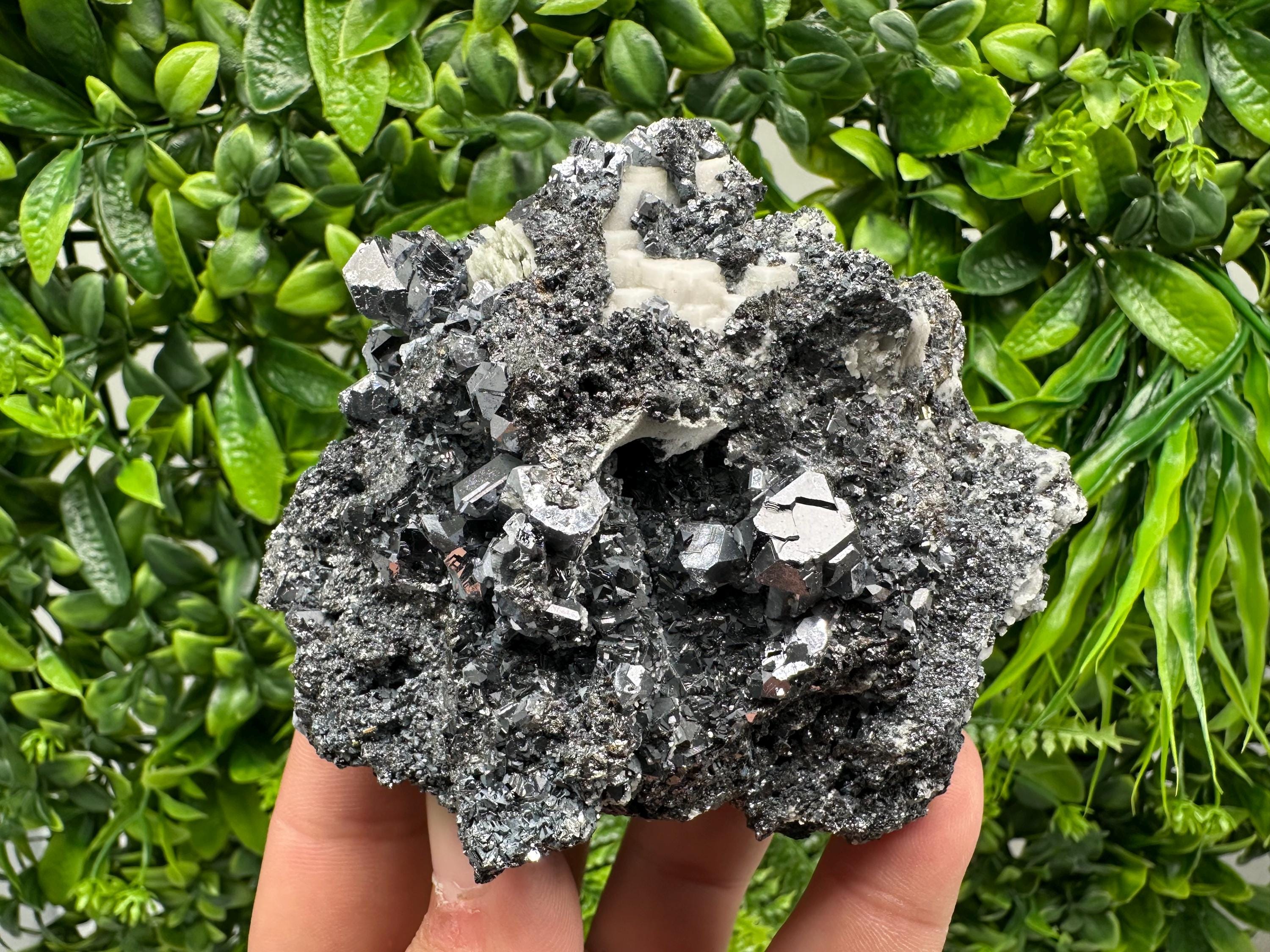 Galena Sphalerite Mineral Specimen: Quartz with Siderite, Madan Bulgaria